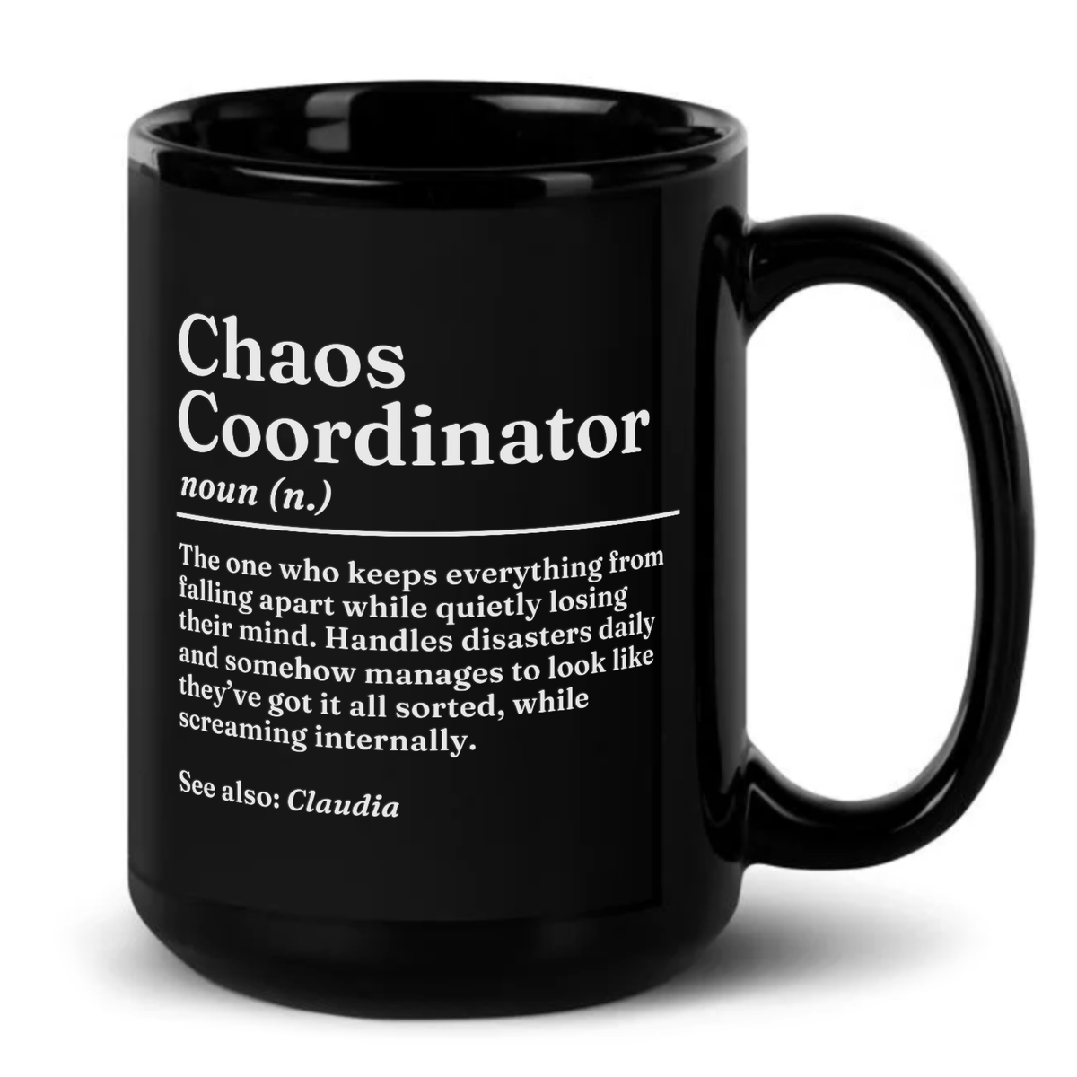 Personalised Chaos Coordinator Definition Mug