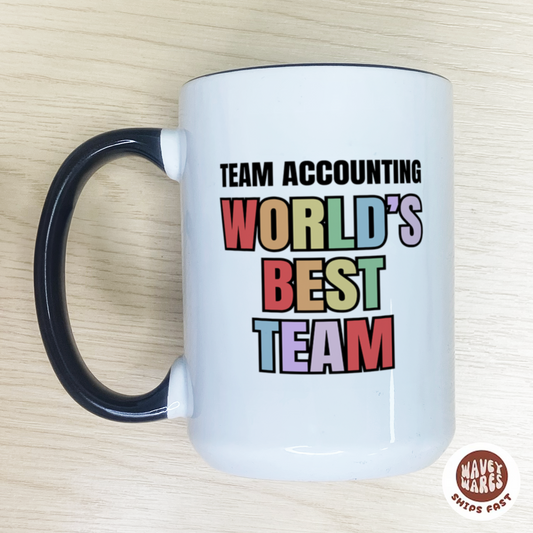 Personalized World's Best Team Coffee Mug