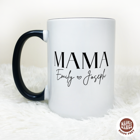 Personalized Mama Coffee Mug