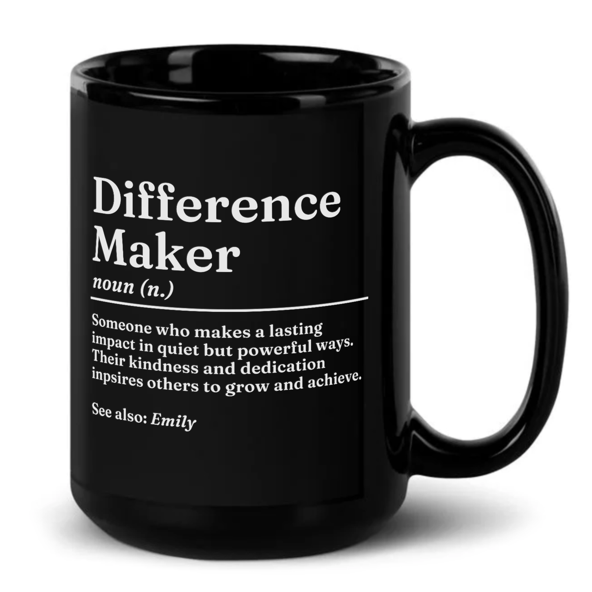 Personalised Difference Maker Definition Mug