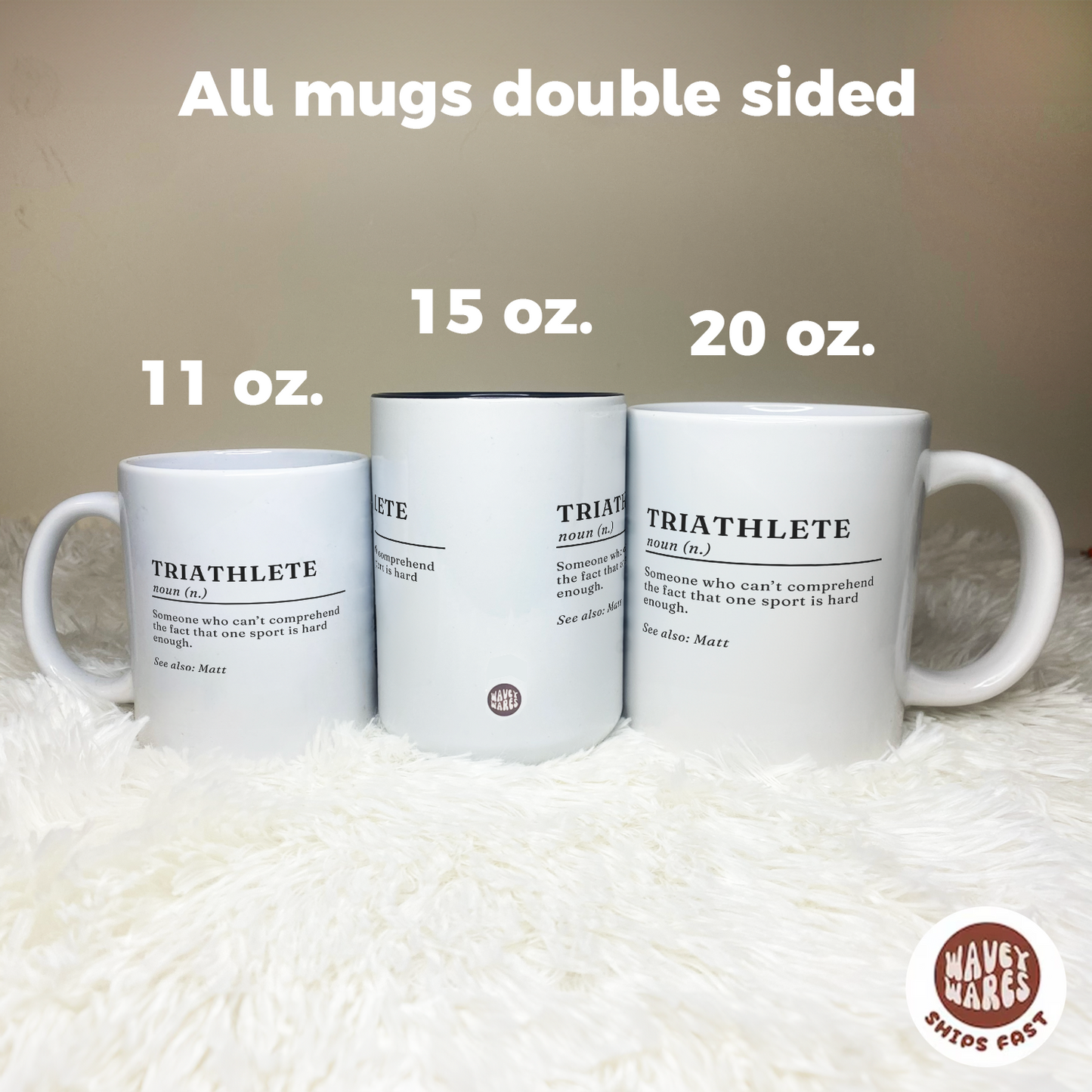 Personalized Triathlete Definiton With Name Funny Coffee Mug