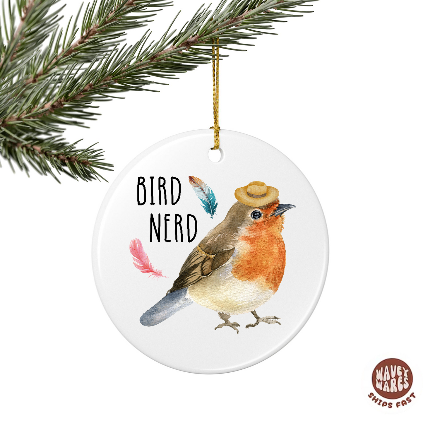 Bird Nerd Ornament