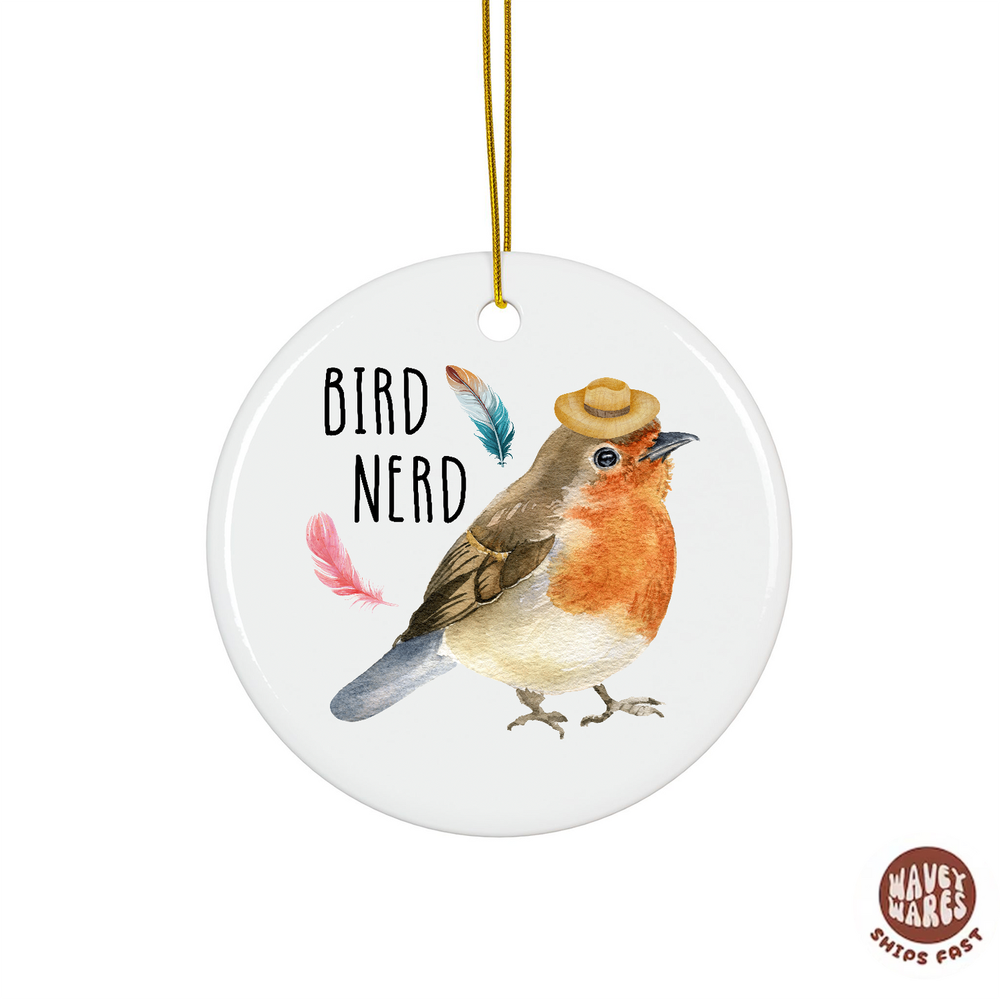 Bird Nerd Ornament