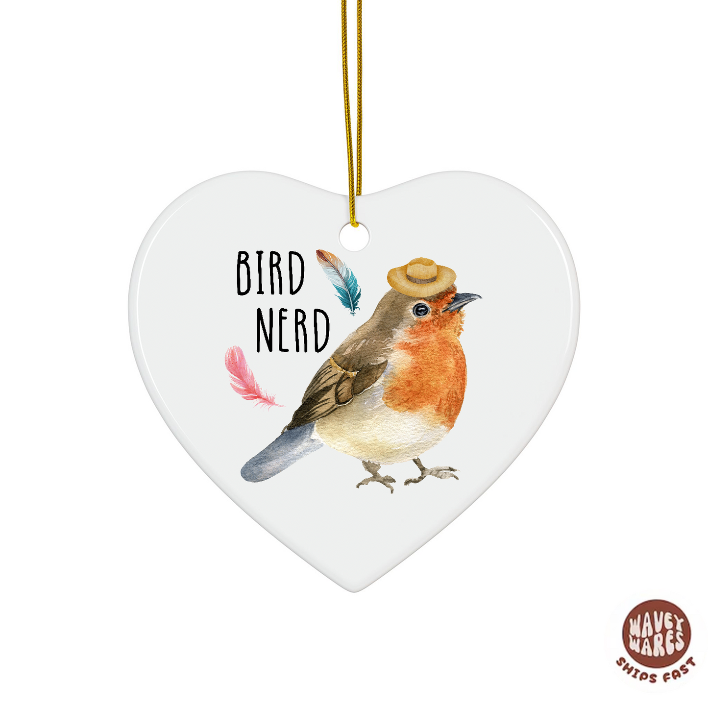 Bird Nerd Ornament