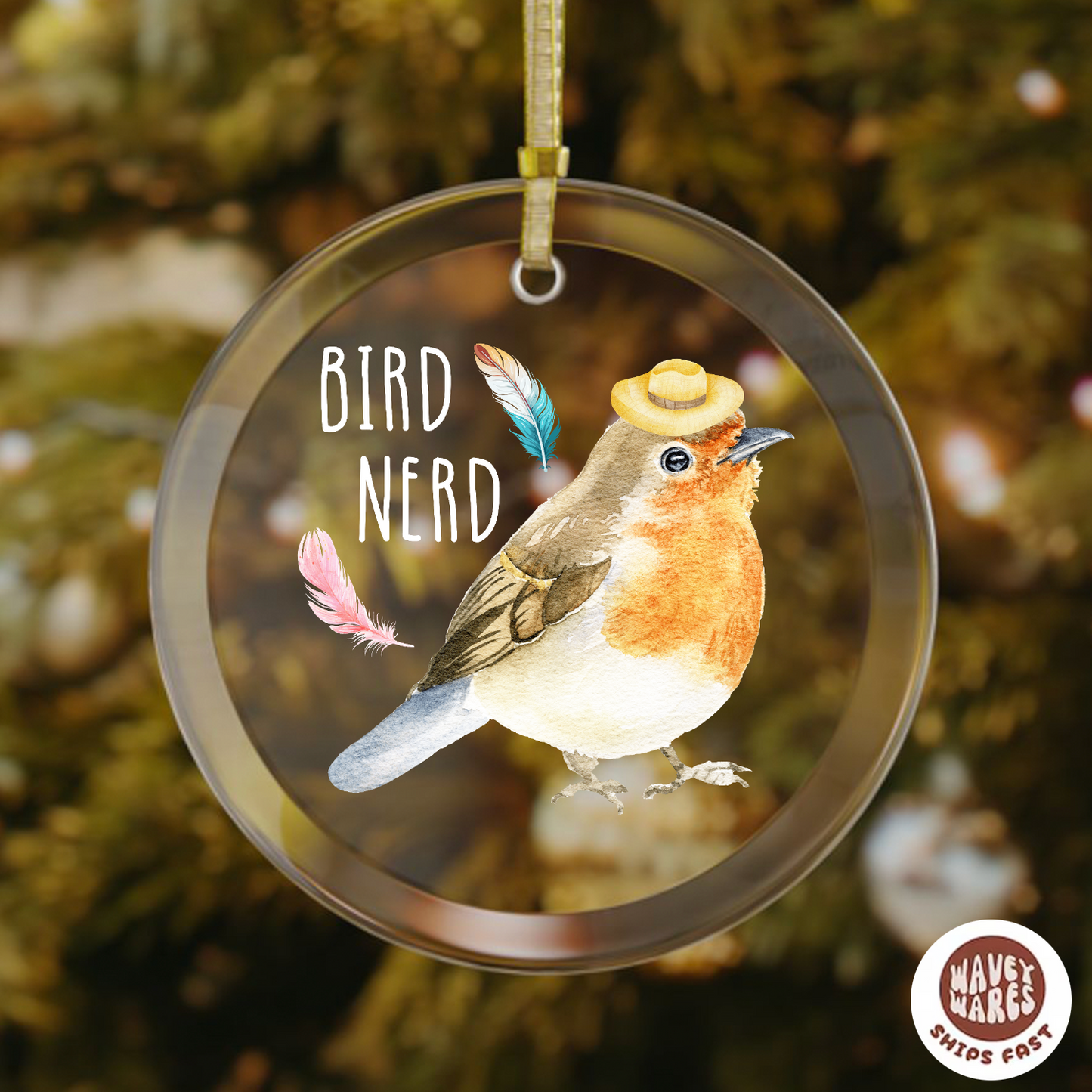 Bird Nerd Ornament