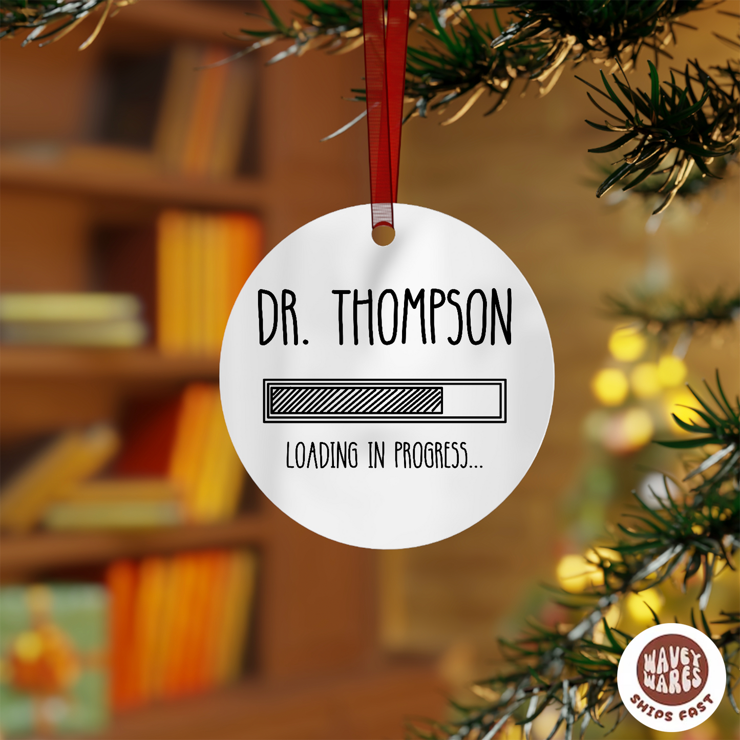 Personalized Dr Loading Medical Student Ornament