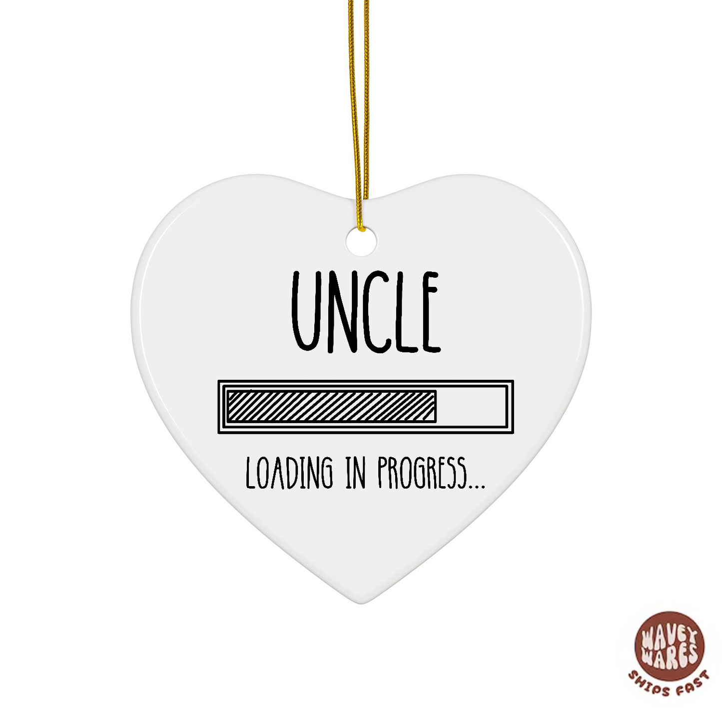 Uncle Loading In Progress Ornament