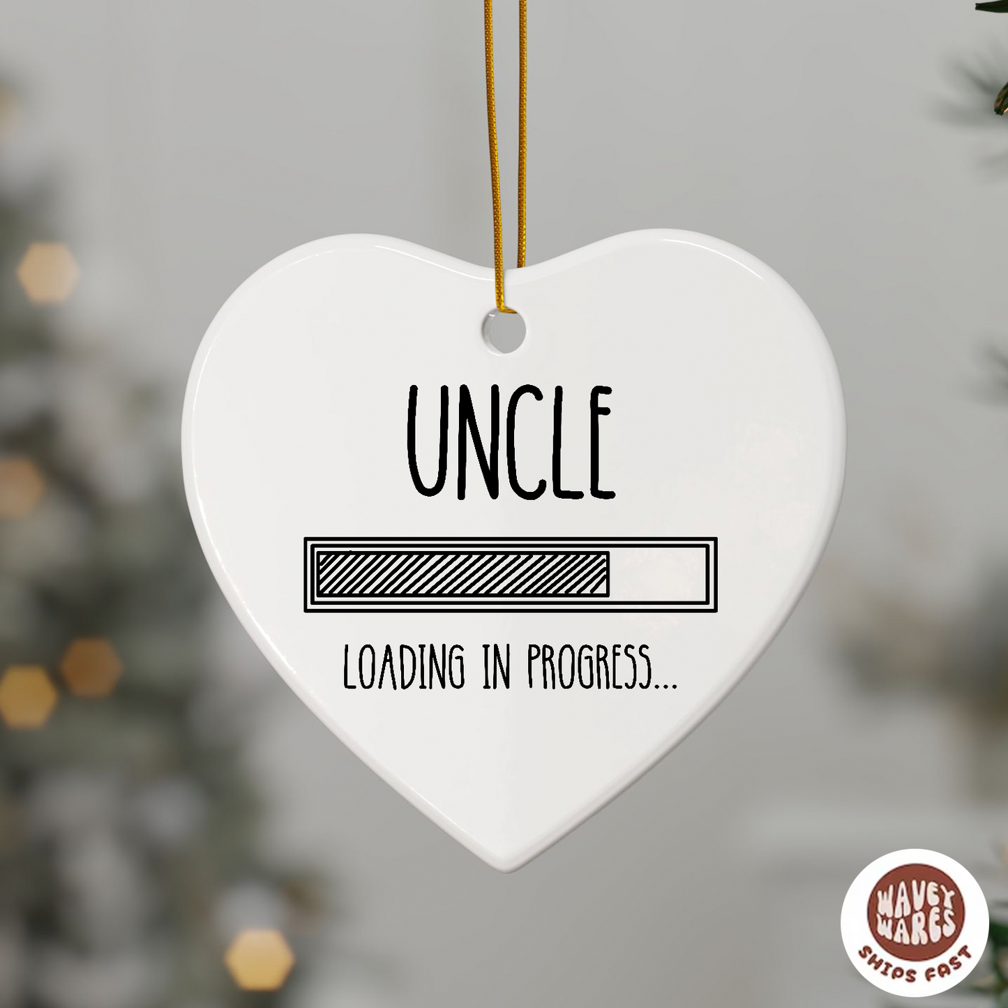 Uncle Loading In Progress Ornament