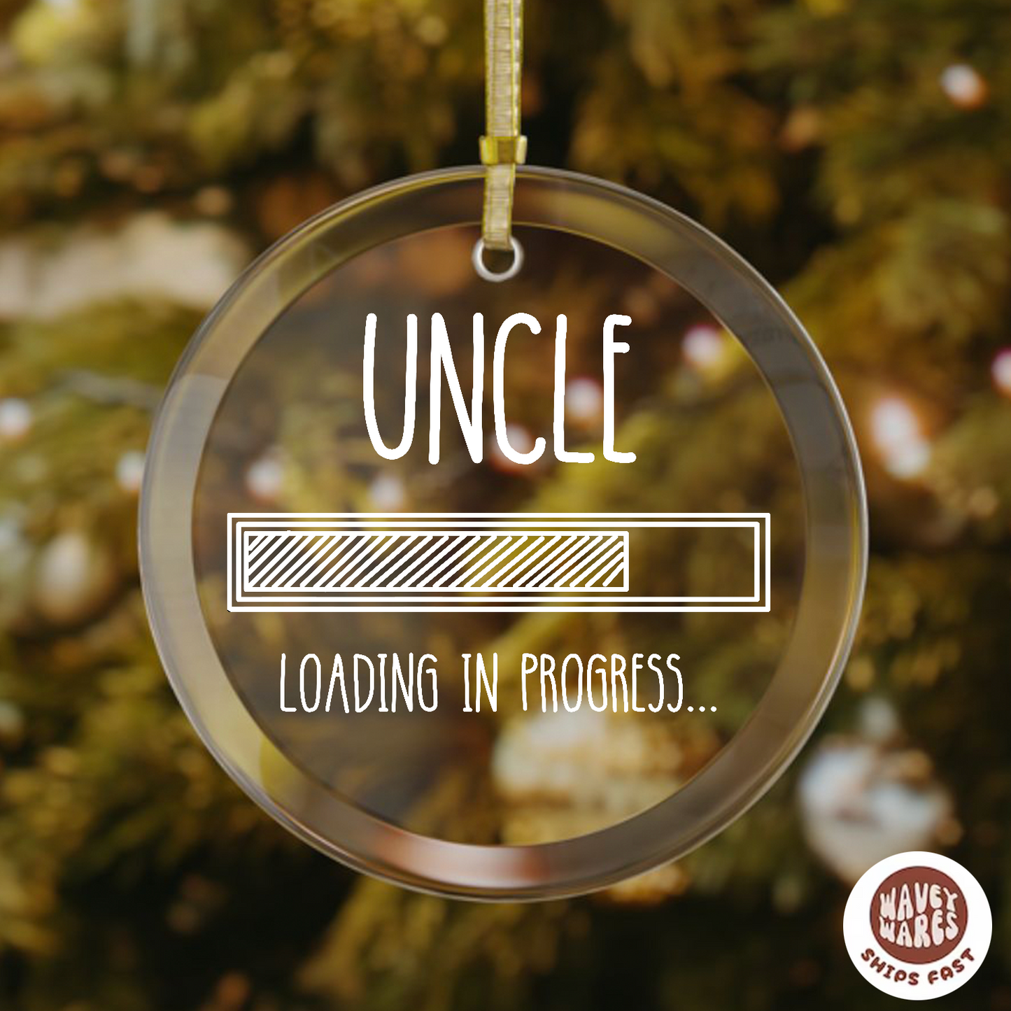 Uncle Loading In Progress Ornament