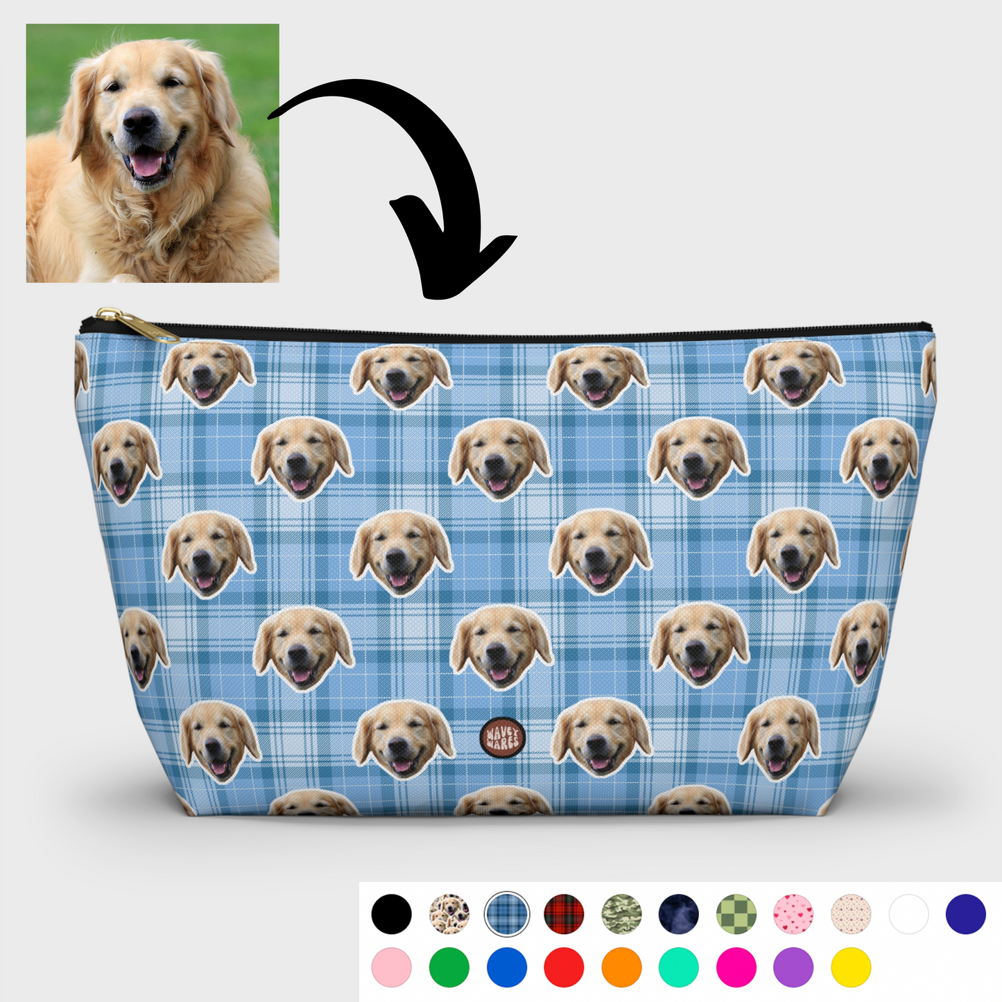 WaveyWares® Custom Pet Zip Bag