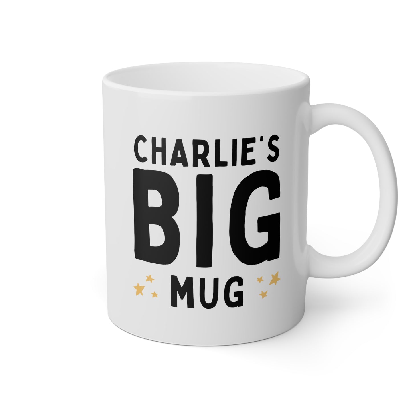 BIG Mug 11oz white funny large coffee mug gift for friend personalized jumbo custom name tea waveywares wavey wares wavywares wavy wares