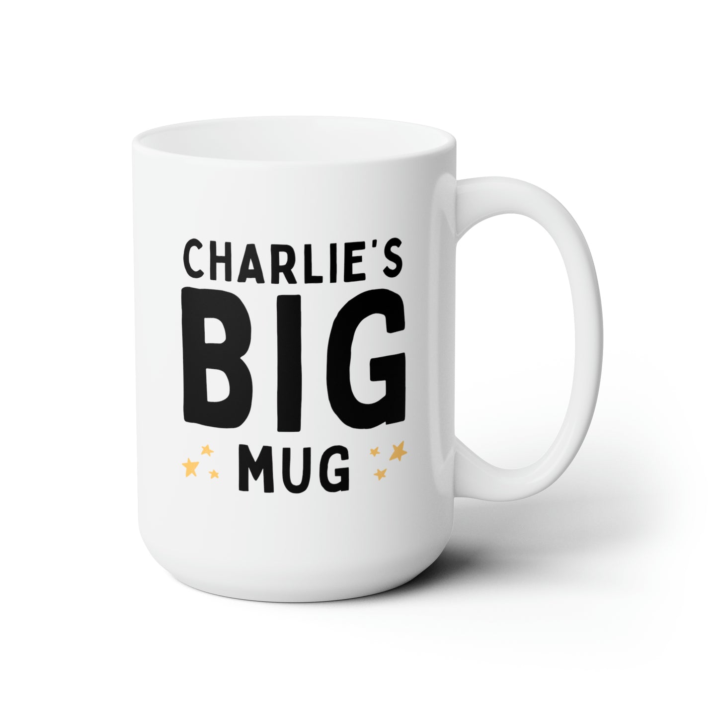 BIG Mug 15oz white funny large coffee mug gift for friend personalized jumbo custom name tea waveywares wavey wares wavywares wavy wares