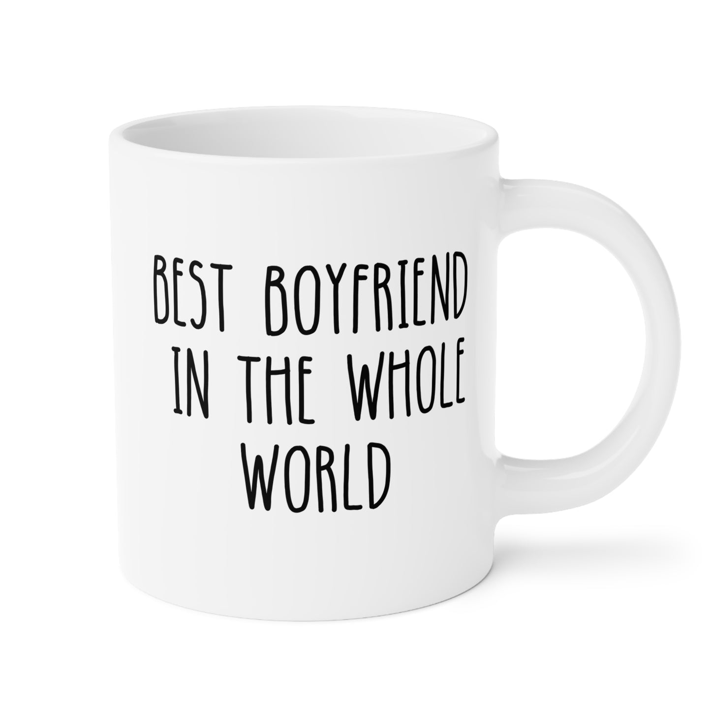 Best Boyfriend In The World 20oz white funny large coffee mug gift for him from girlfriend GF BF Valentines anniversary Christmas birthday waveywares wavey wares wavywares wavy wares