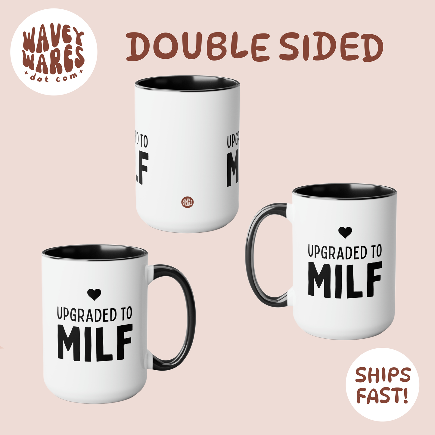 double sided background coffee mug waveywares wavey wares wavywares wavy wares