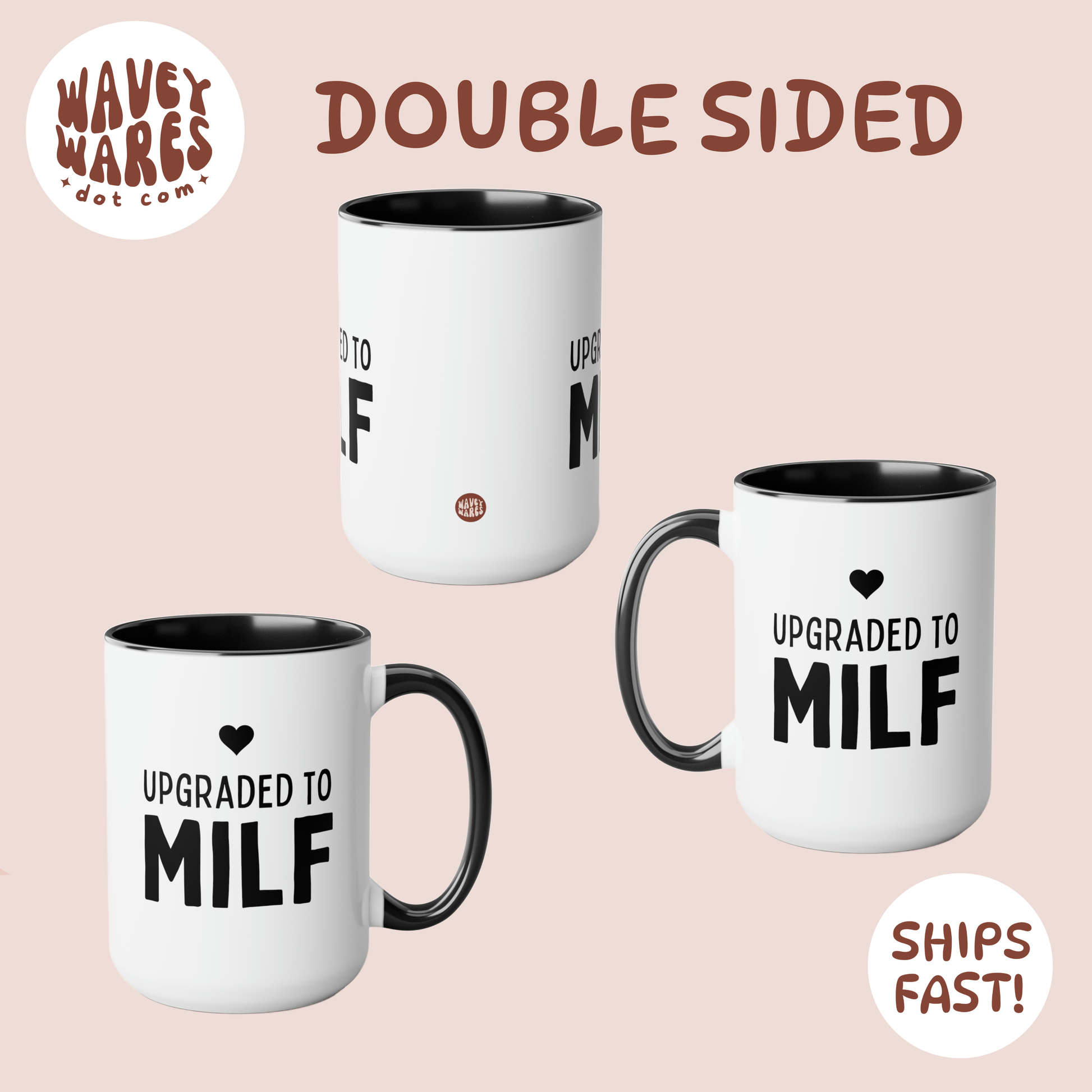 double sided background coffee mug waveywares wavey wares wavywares wavy wares