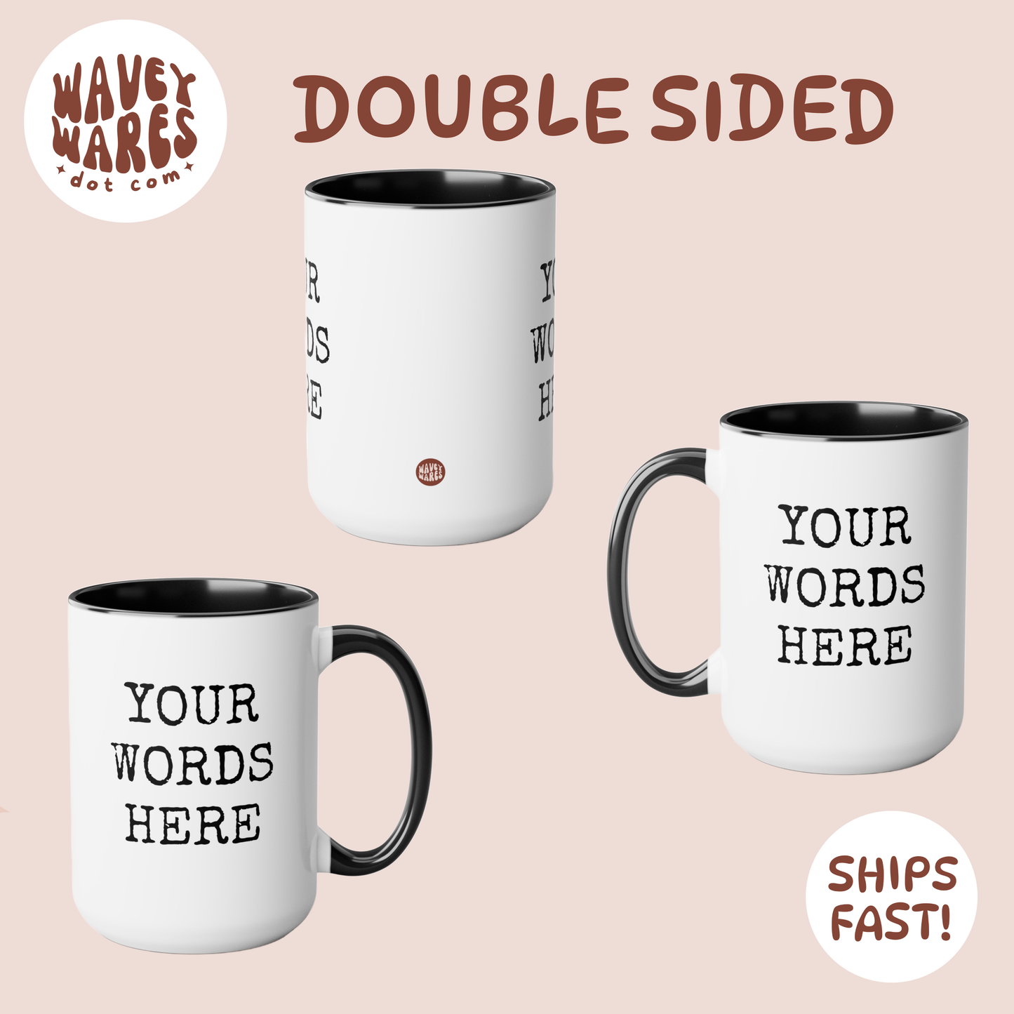 double sided background coffee mug waveywares wavey wares wavywares wavy wares