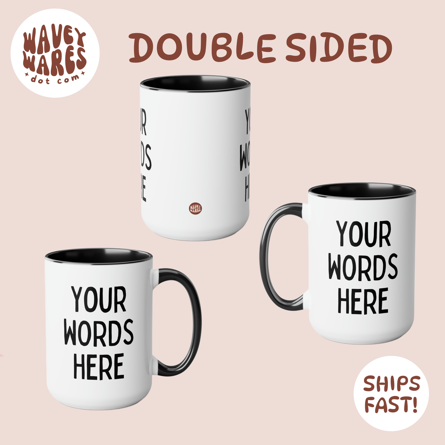 double sided background coffee mug waveywares wavey wares wavywares wavy wares
