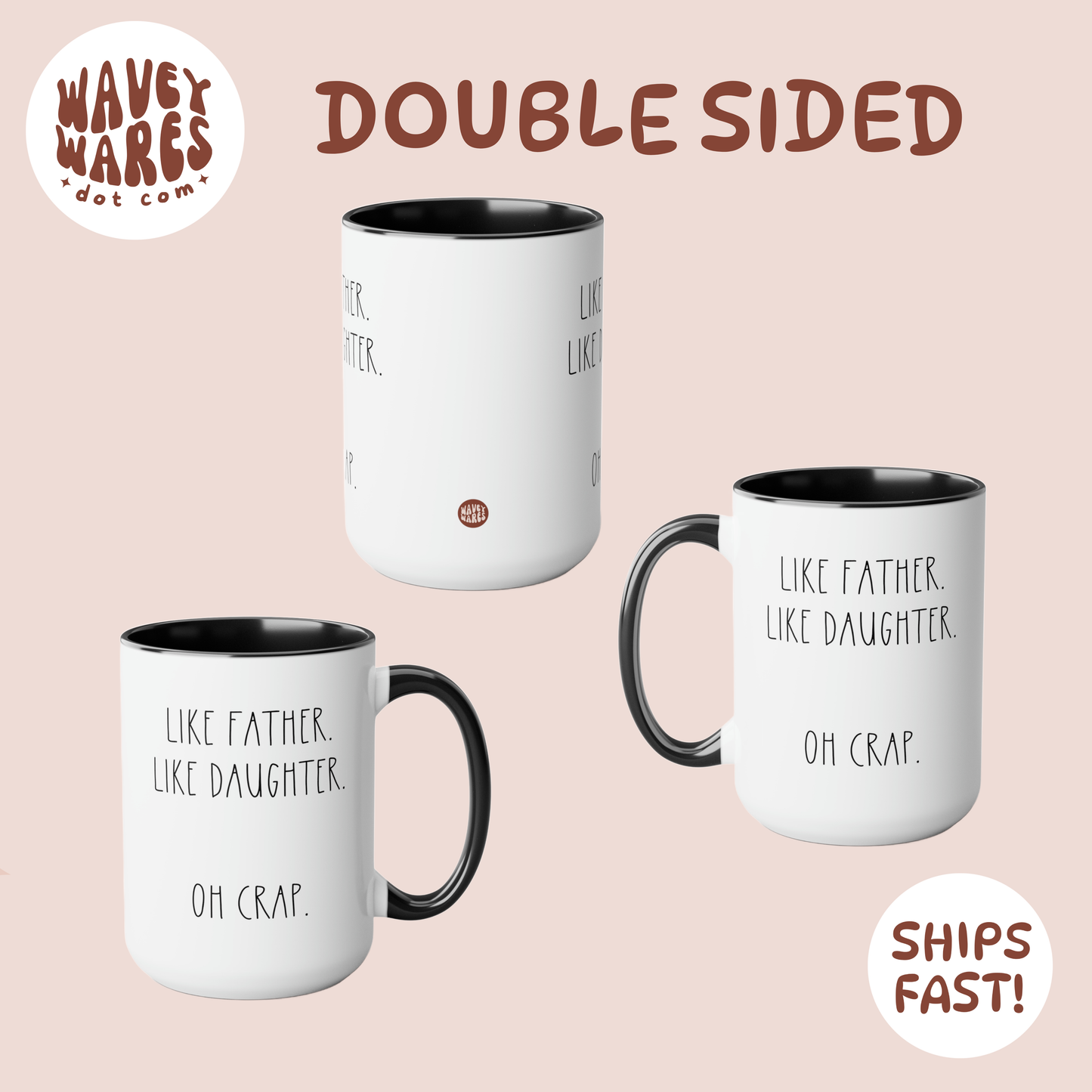 double sided background coffee mug waveywares wavey wares wavywares wavy wares