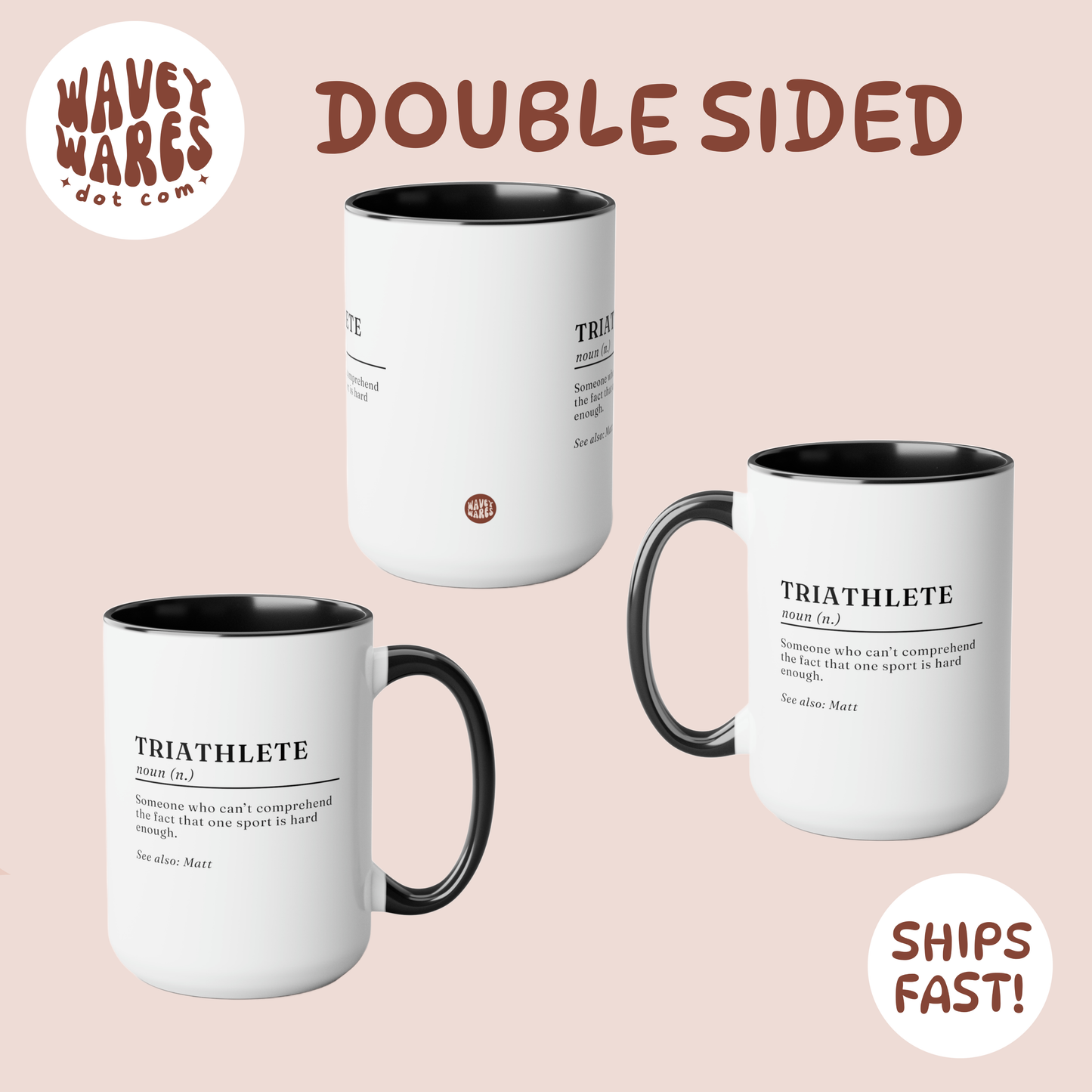 Double sided background coffee mug waveywares wavey wares wavywares wavy wares
