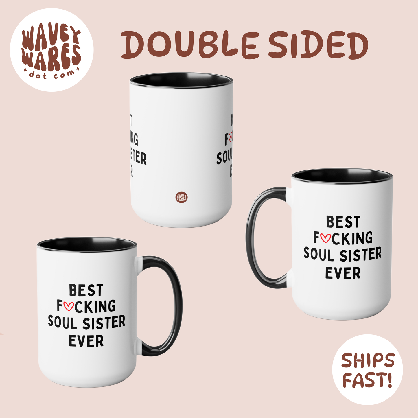 double sided background coffee mug waveywares wavey wares wavywares wavy wares