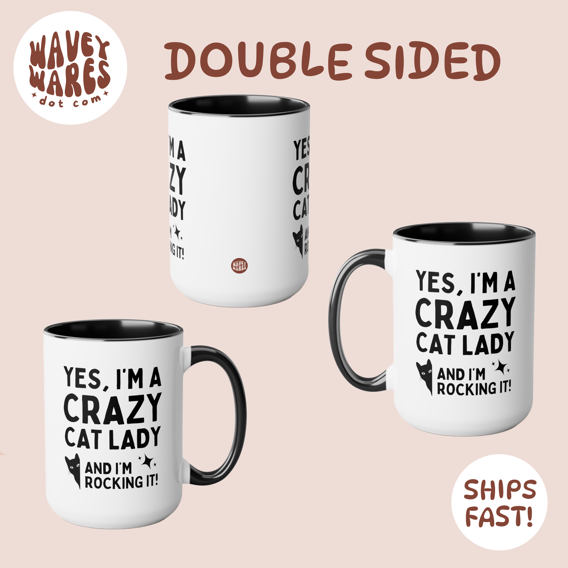double sided background coffee mug waveywares wavey wares wavywares wavy wares