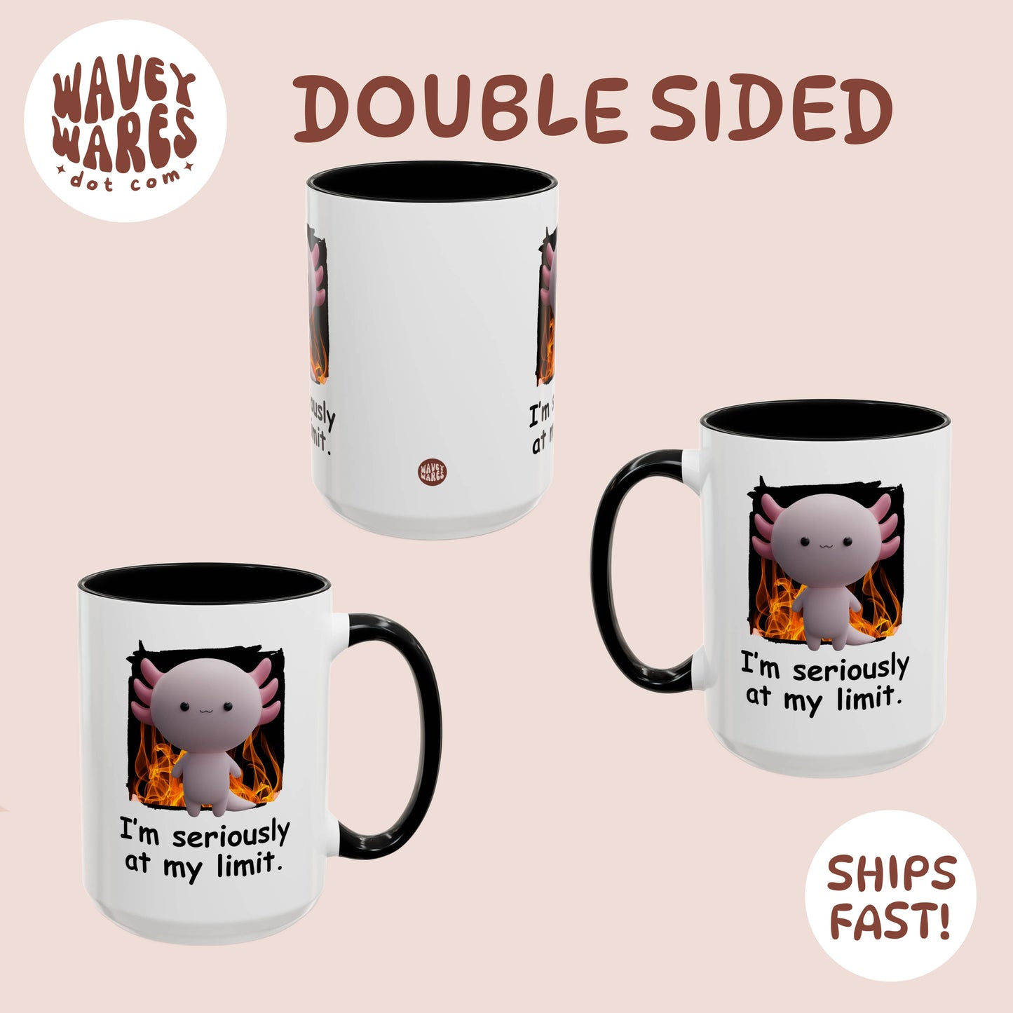 double sided background coffee mug waveywares wavey wares wavywares wavy wares