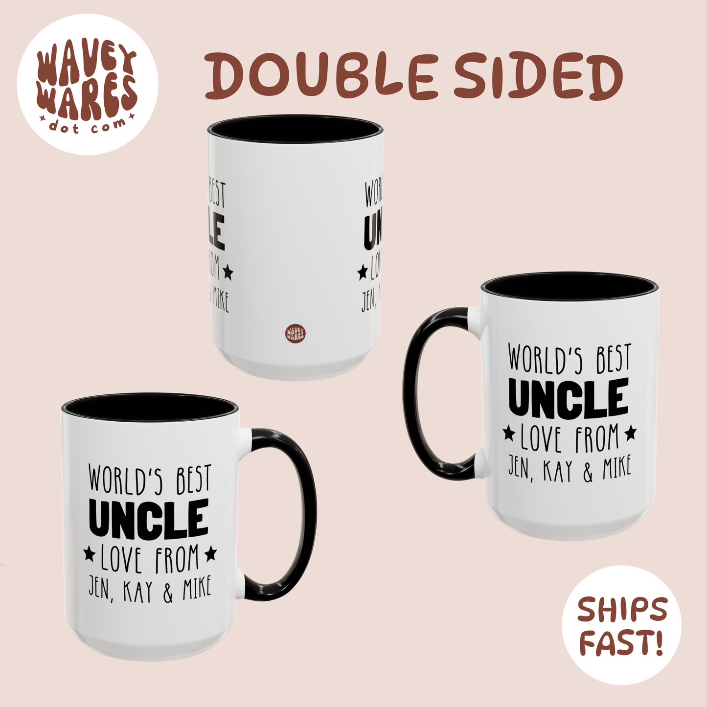 double sided background coffee mug waveywares wavey wares wavywares wavy wares