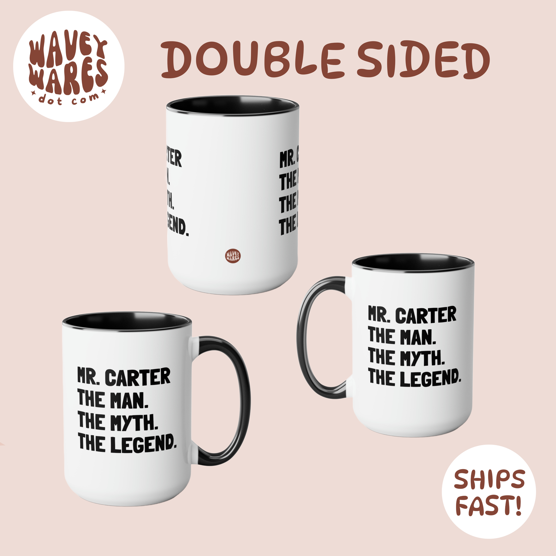 double sided background coffee mug waveywares wavey wares wavywares wavy wares