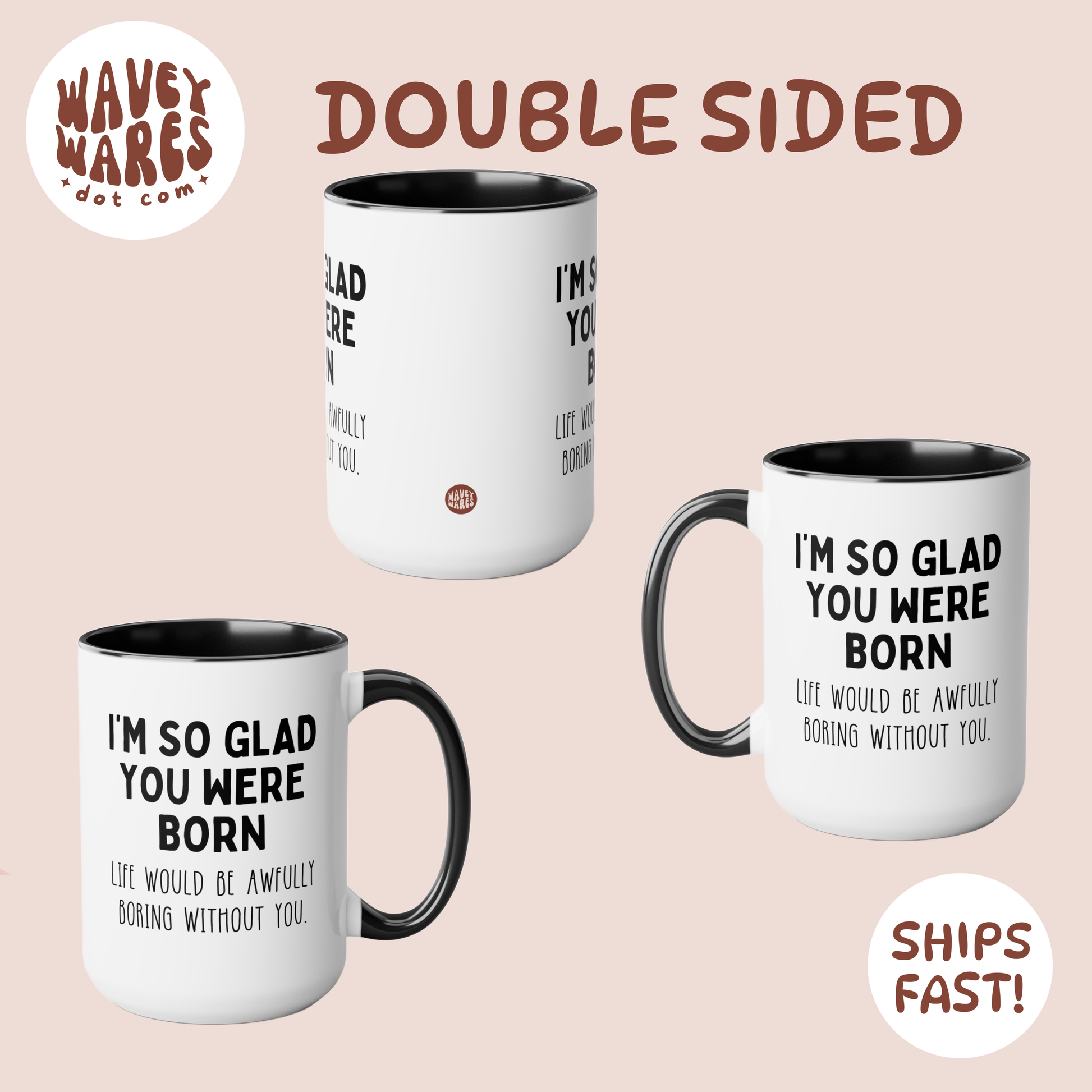 double sided background coffee mug waveywares wavey wares wavywares wavy wares