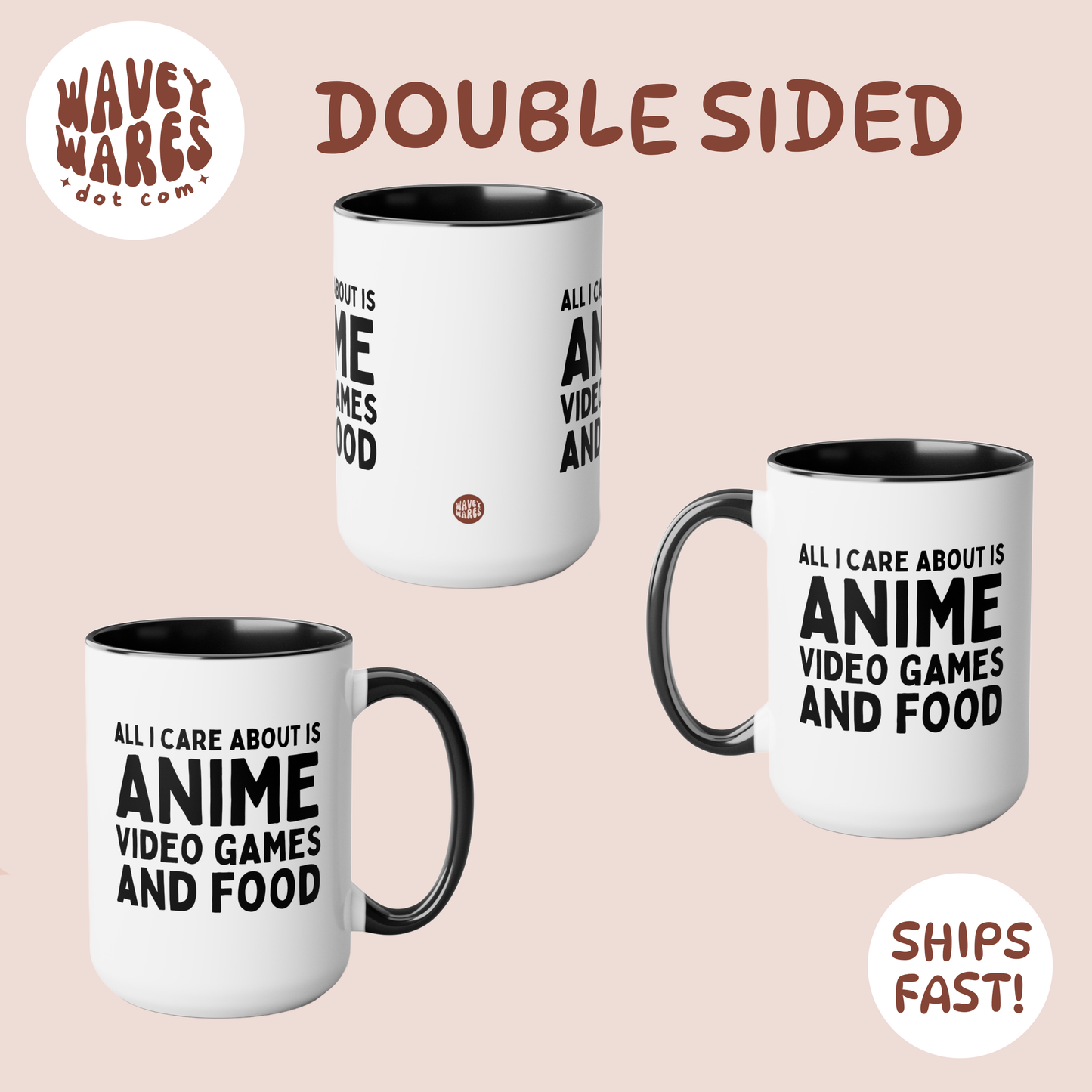 double sided background coffee mug waveywares wavey wares wavywares wavy wares