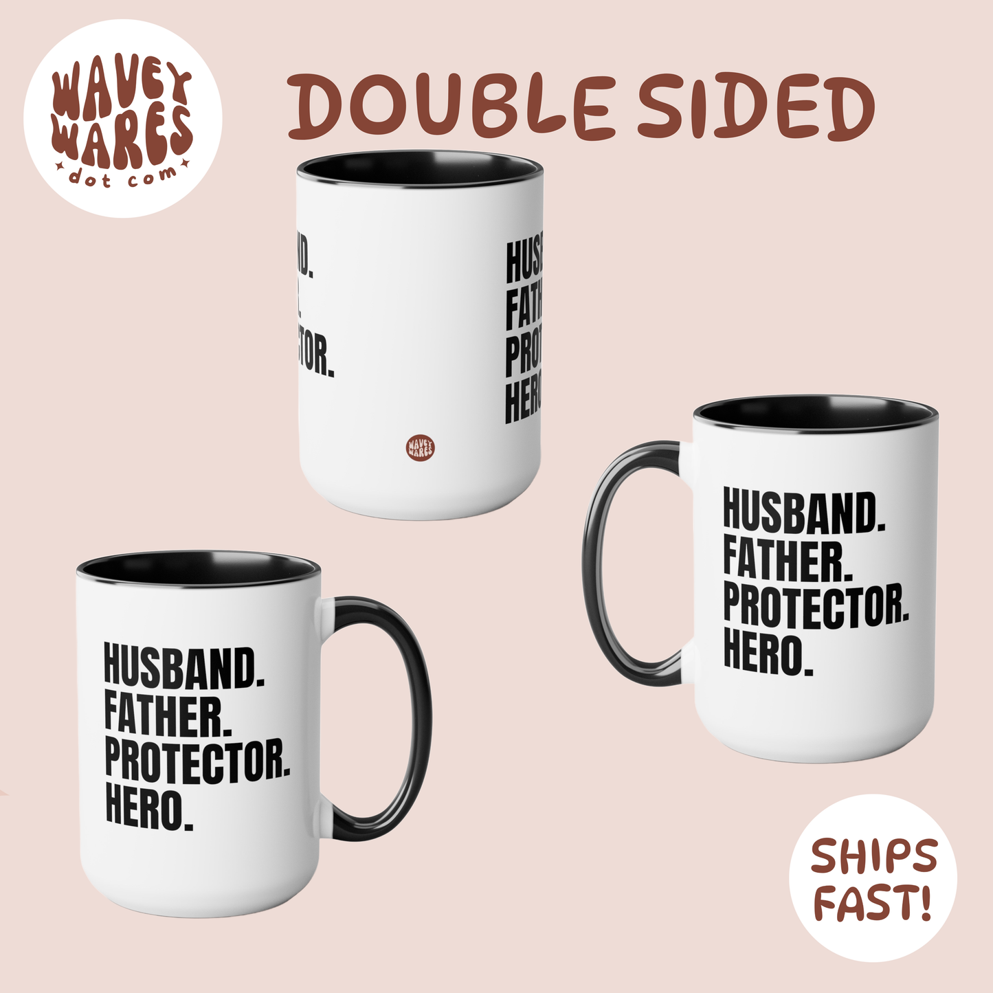 double sided background coffee mug waveywares wavey wares wavywares wavy wares