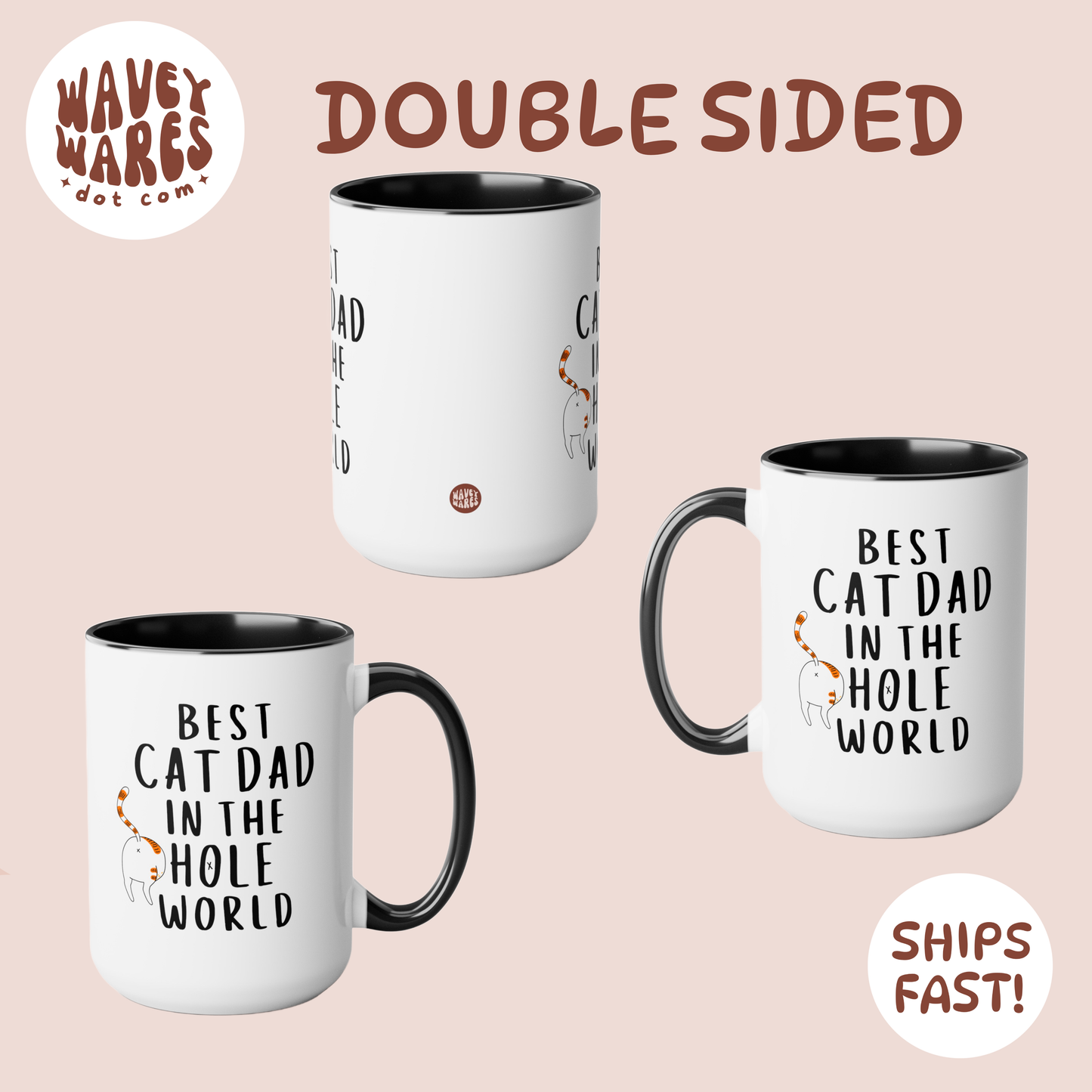 double sided background coffee mug waveywares wavey wares wavywares wavy wares