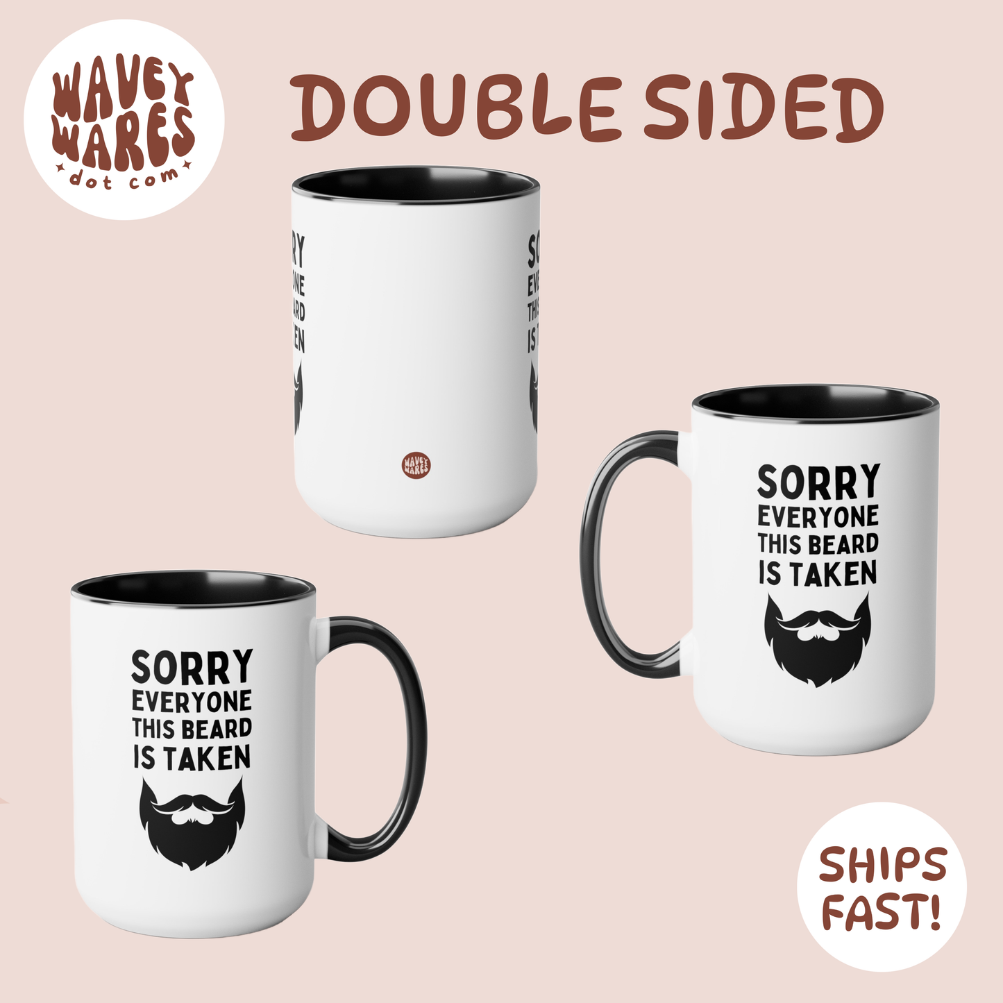 double sided background coffee mug waveywares wavey wares wavywares wavy wares