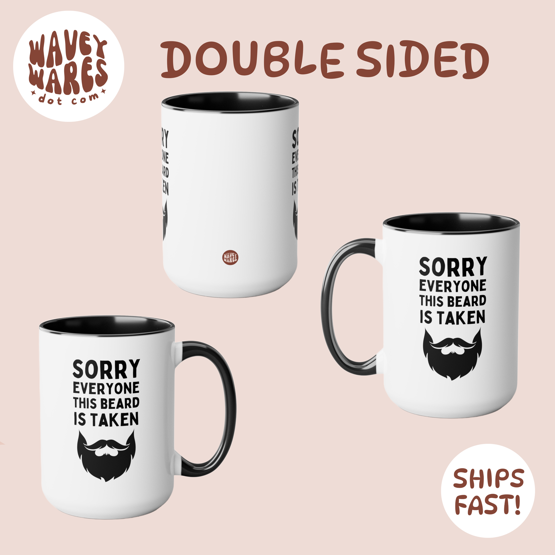 double sided background coffee mug waveywares wavey wares wavywares wavy wares