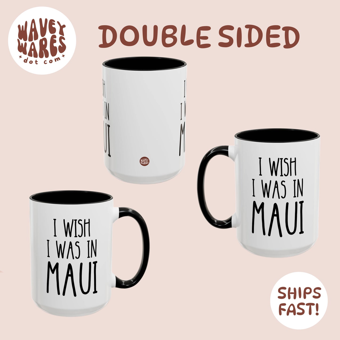 double sided background coffee mug waveywares wavey wares wavywares wavy wares