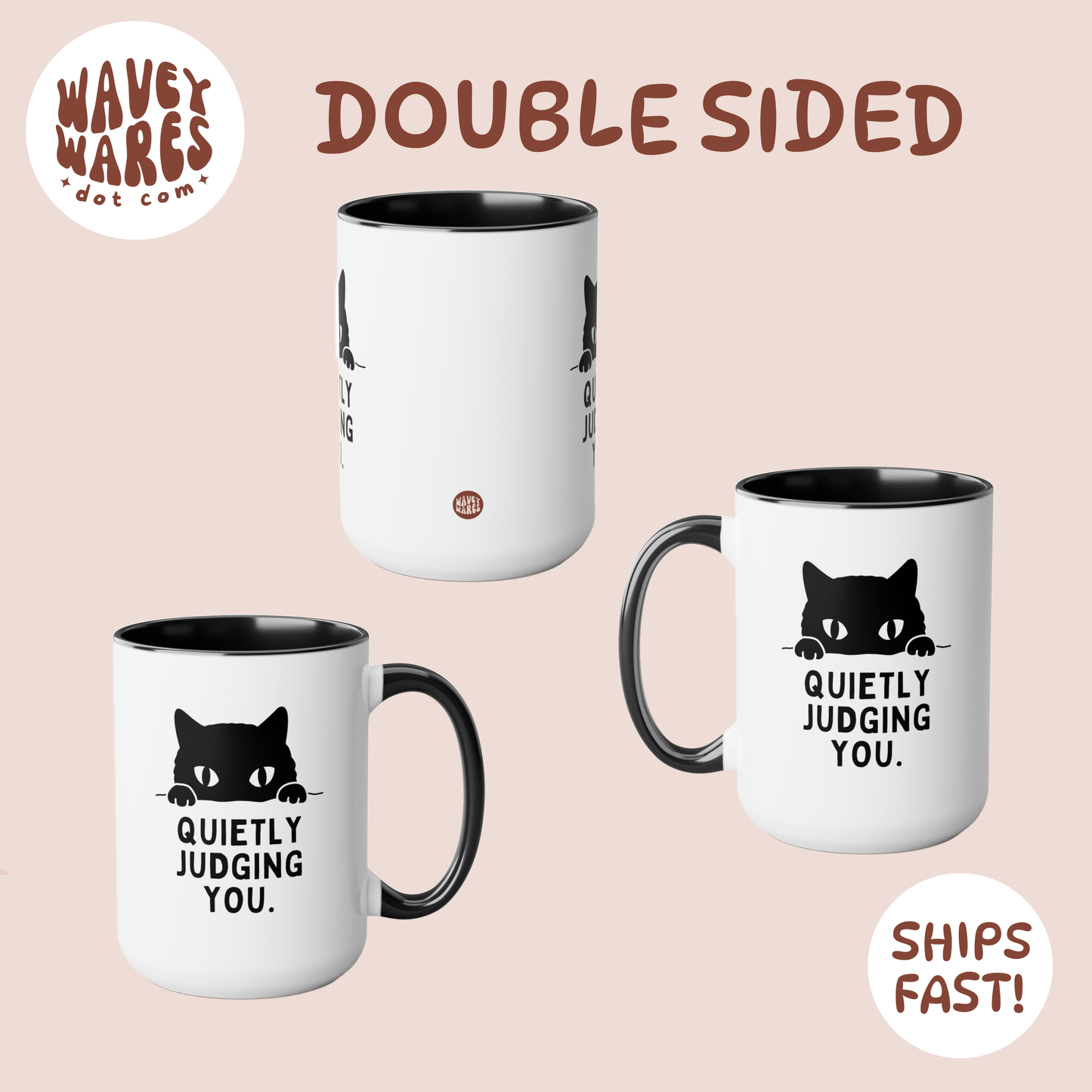 double sided background coffee mug waveywares wavey wares wavywares wavy wares