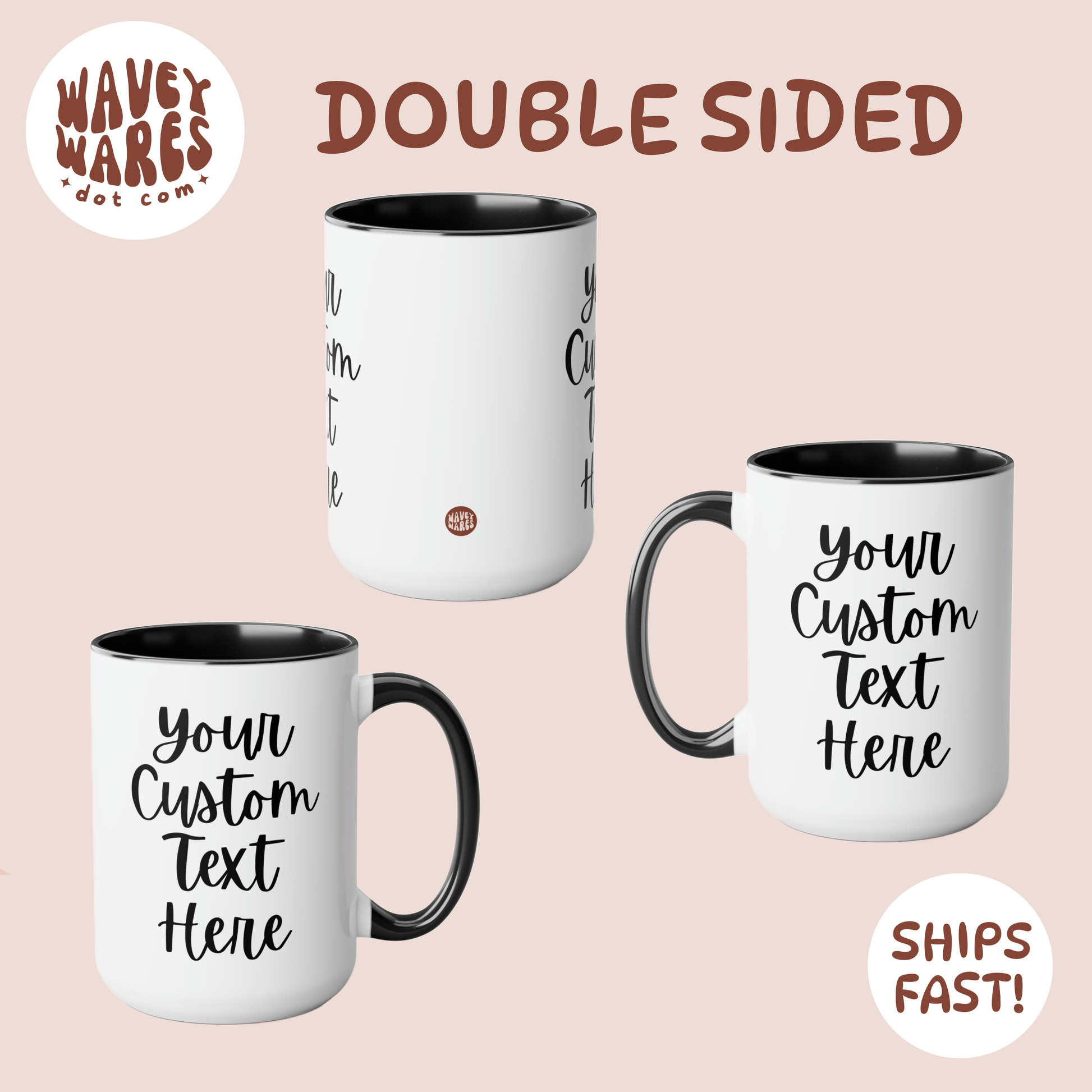 double sided background coffee mug waveywares wavey wares wavywares wavy wares