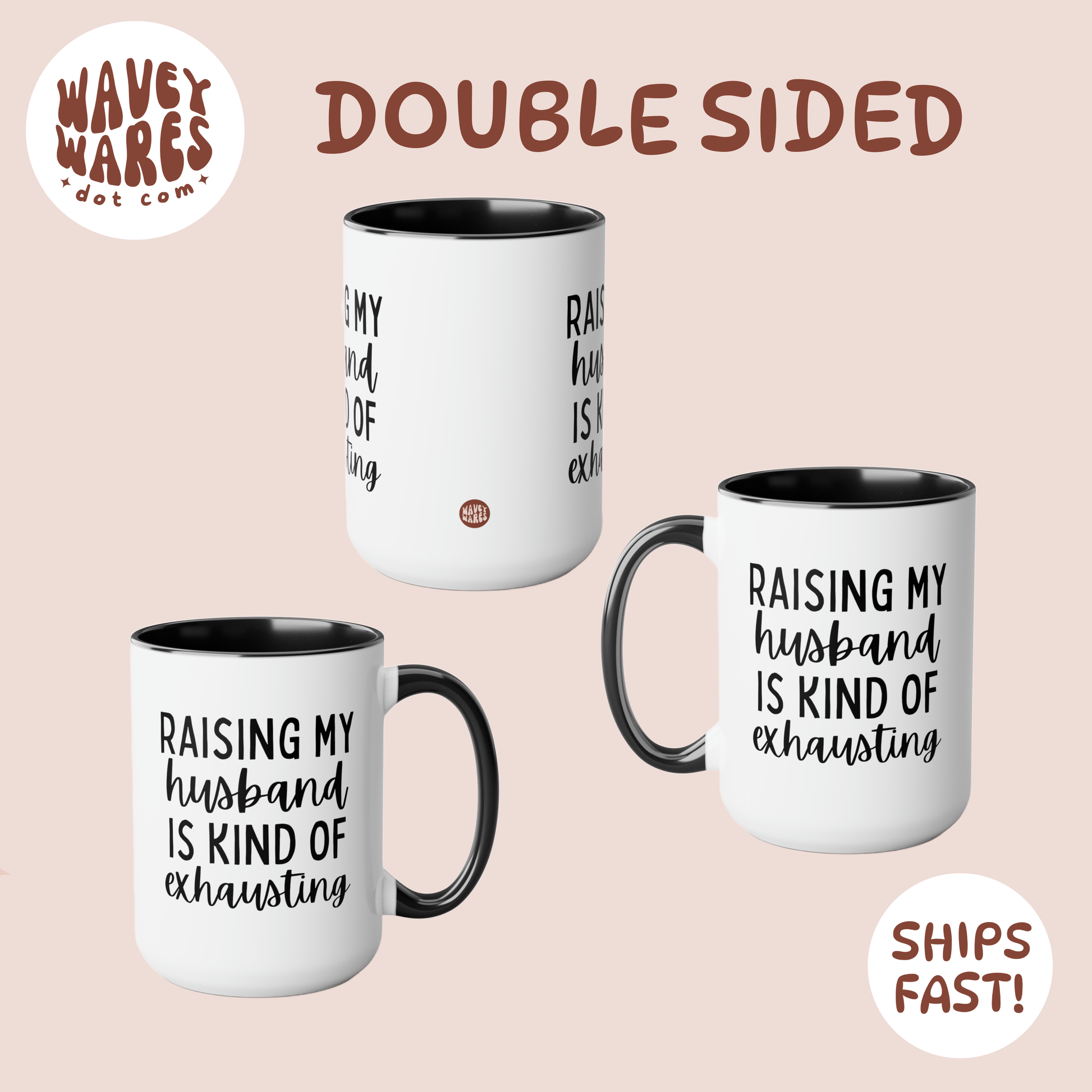 double sided background coffee mug waveywares wavey wares wavywares wavy wares