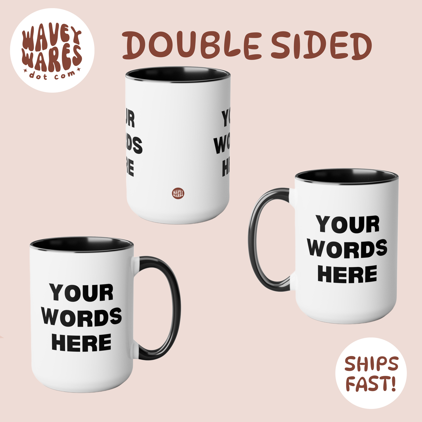 double sided background coffee mug waveywares wavey wares wavywares wavy wares