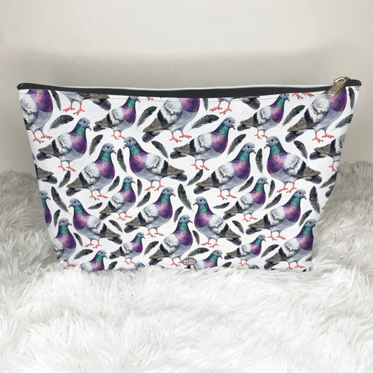 Cute Pigeons Toiletry Zip Bag