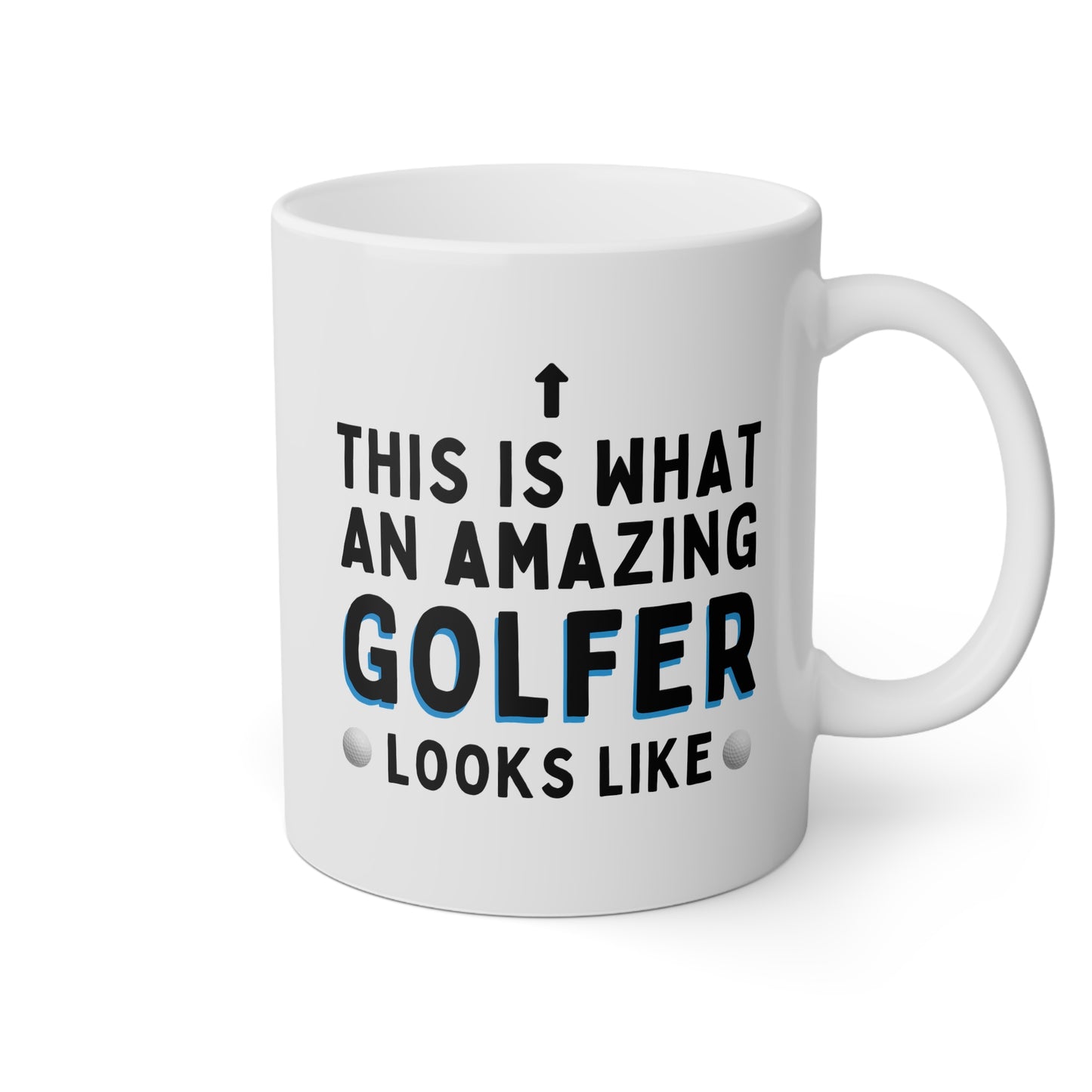 This Is What An Amazing Golfer Looks Like 11oz white funny large coffee mug gift for golf novelty Christmas birthday waveywares wavey wares wavywares wavy wares