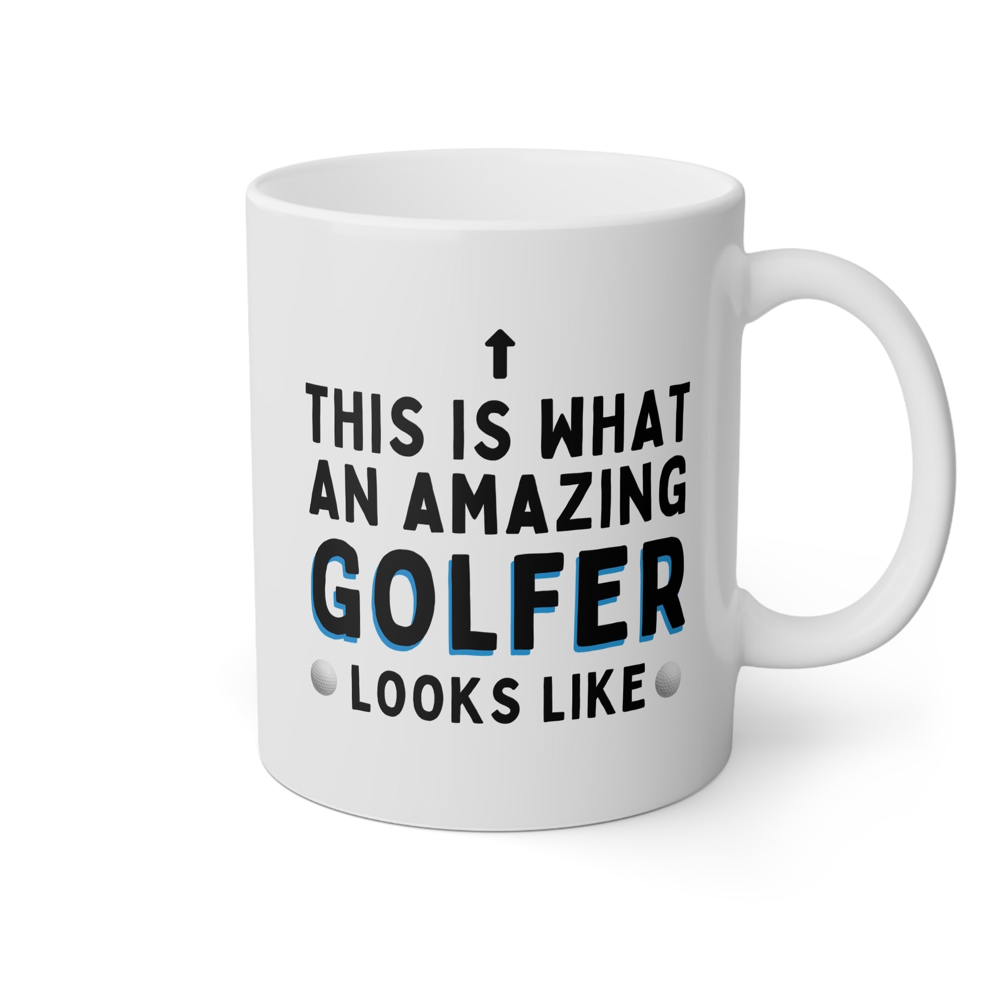 This Is What An Amazing Golfer Looks Like 11oz white funny large coffee mug gift for golf novelty Christmas birthday waveywares wavey wares wavywares wavy wares