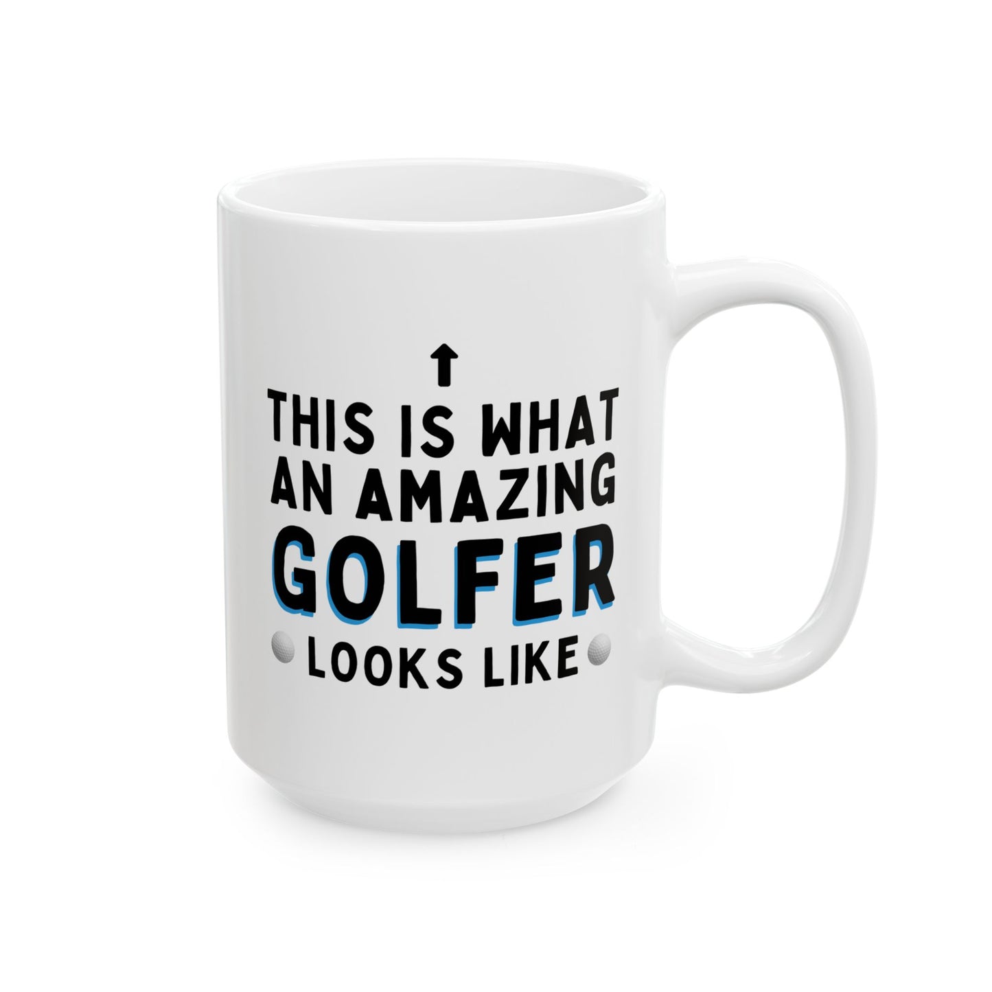 This Is What An Amazing Golfer Looks Like 15oz white funny large coffee mug gift for golf novelty Christmas birthday waveywares wavey wares wavywares wavy wares