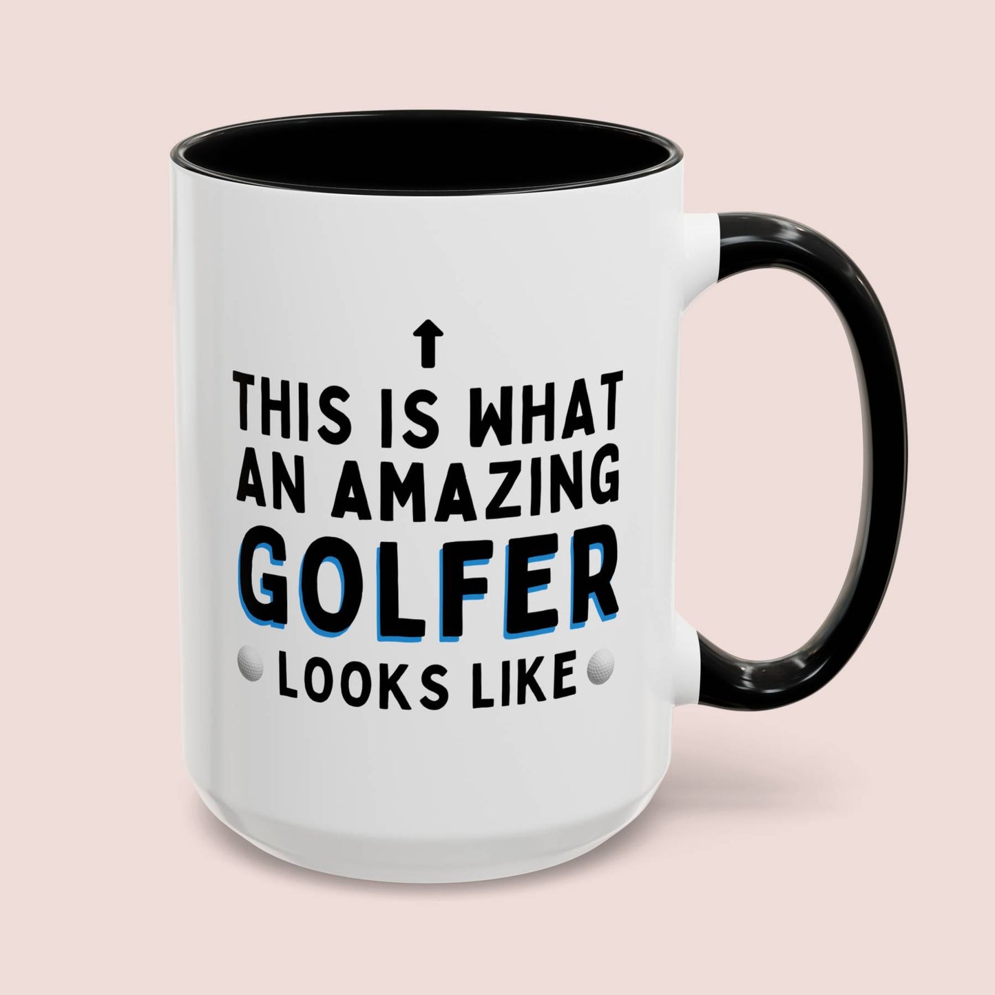 This Is What An Amazing Golfer Looks Like 15oz white with black accent funny large coffee mug gift for golf novelty Christmas birthday waveywares wavey wares wavywares wavy wares cover