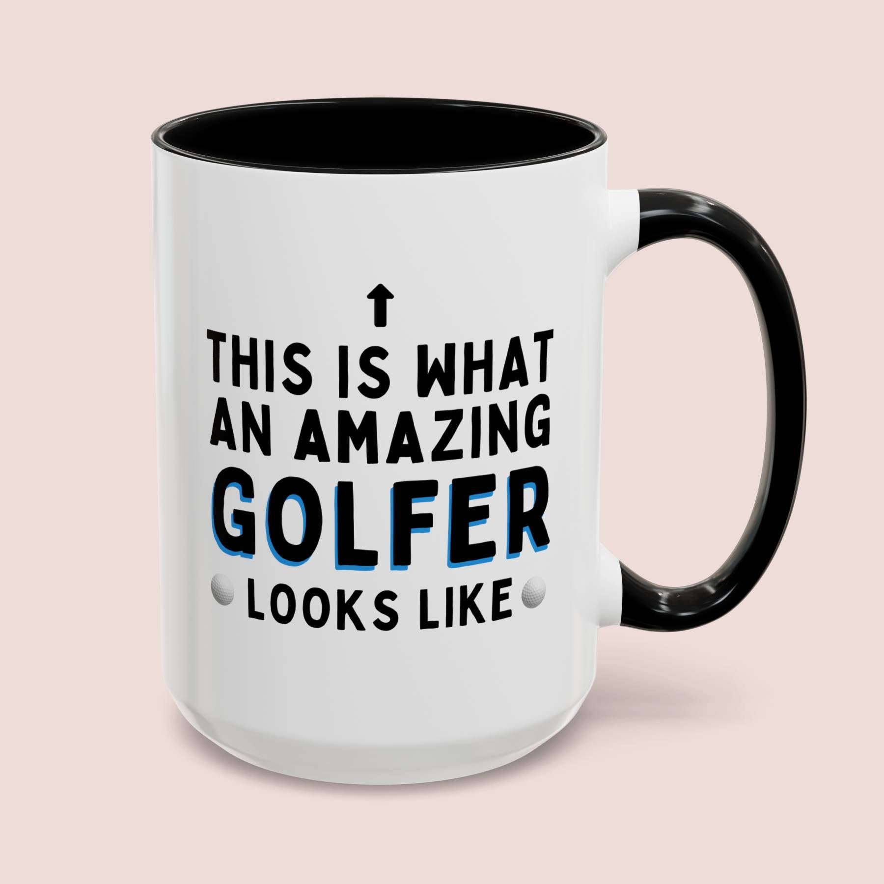 This Is What An Amazing Golfer Looks Like 15oz white with black accent funny large coffee mug gift for golf novelty Christmas birthday waveywares wavey wares wavywares wavy wares cover