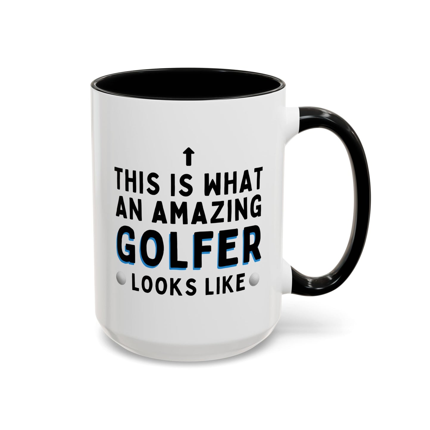 This Is What An Amazing Golfer Looks Like 15oz white with black accent funny large coffee mug gift for golf novelty Christmas birthday waveywares wavey wares wavywares wavy wares