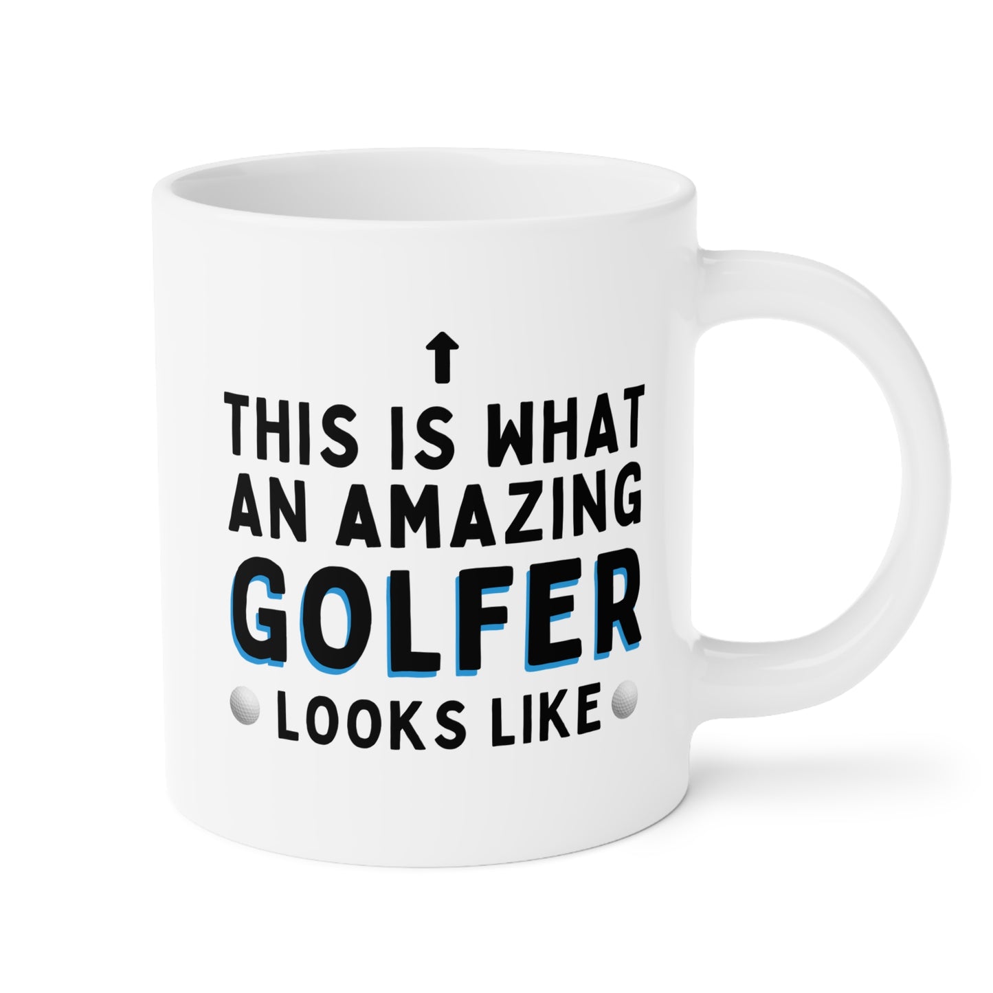 This Is What An Amazing Golfer Looks Like 20oz white funny large coffee mug gift for golf novelty Christmas birthday waveywares wavey wares wavywares wavy wares