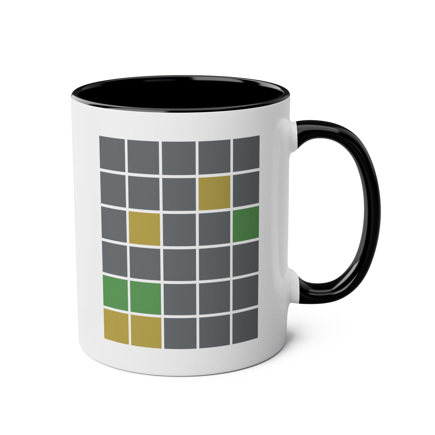 Wordle 11oz white with black accent funny large coffee mug gift for coworker boss secret santa zoom game work from home remote virtual meeting birthday Christmas occasion waveywares wavey wares wavywares wavy wares