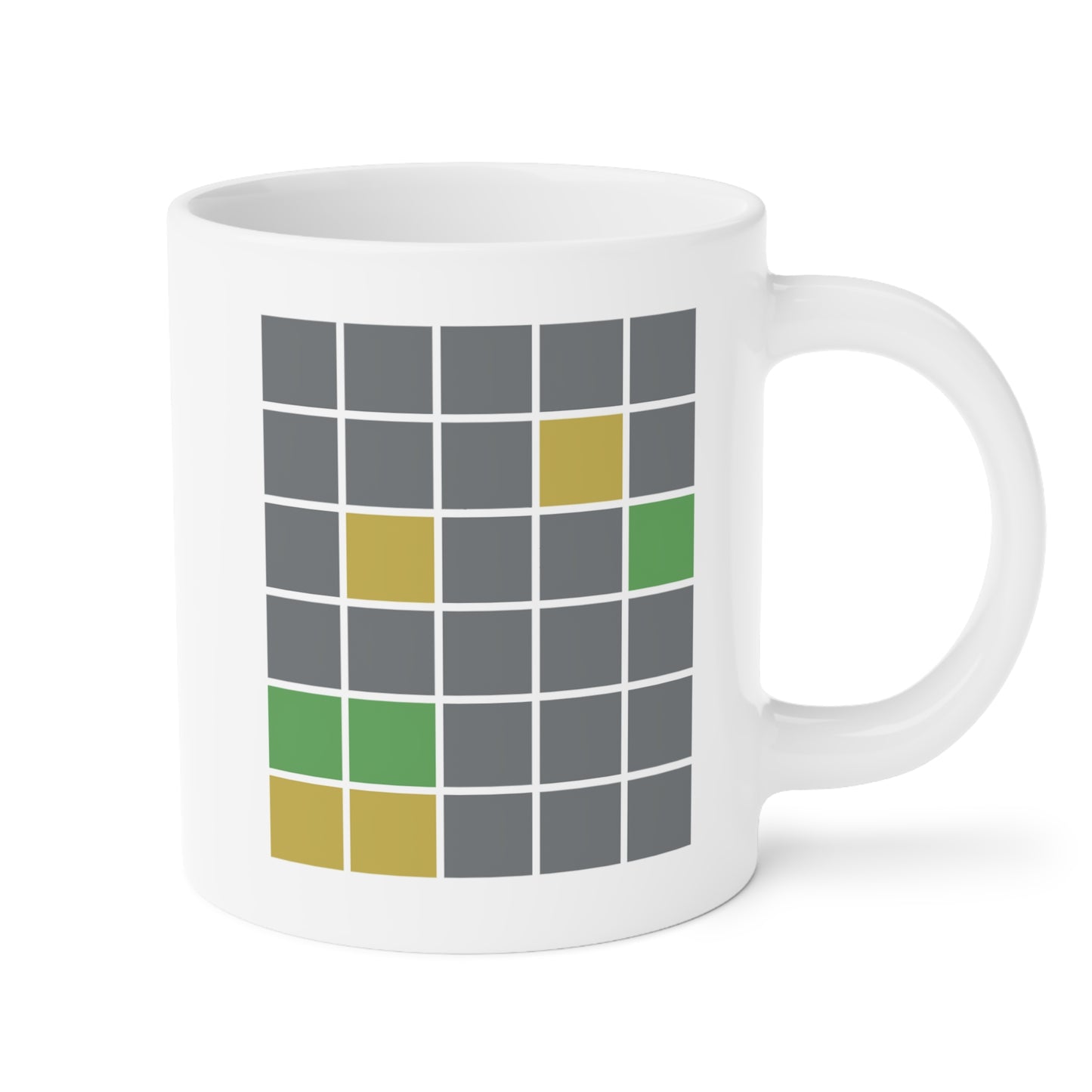 Wordle 20oz white funny large coffee mug gift for coworker boss secret santa zoom game work from home remote virtual meeting birthday Christmas occasion waveywares wavey wares wavywares wavy wares