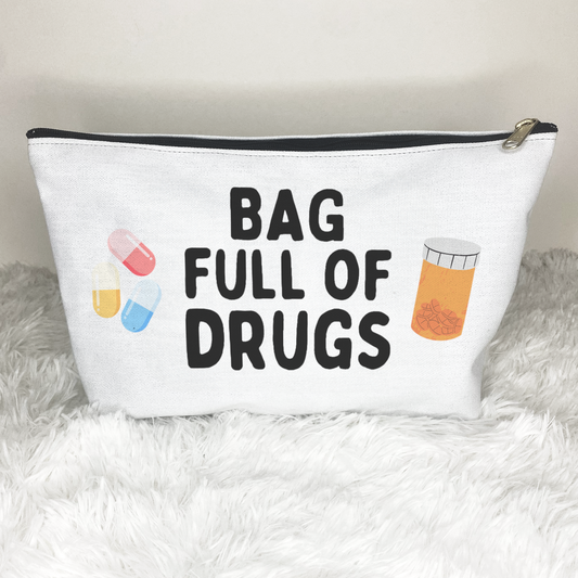 Bag Full of Drugs Funny Zip Bag